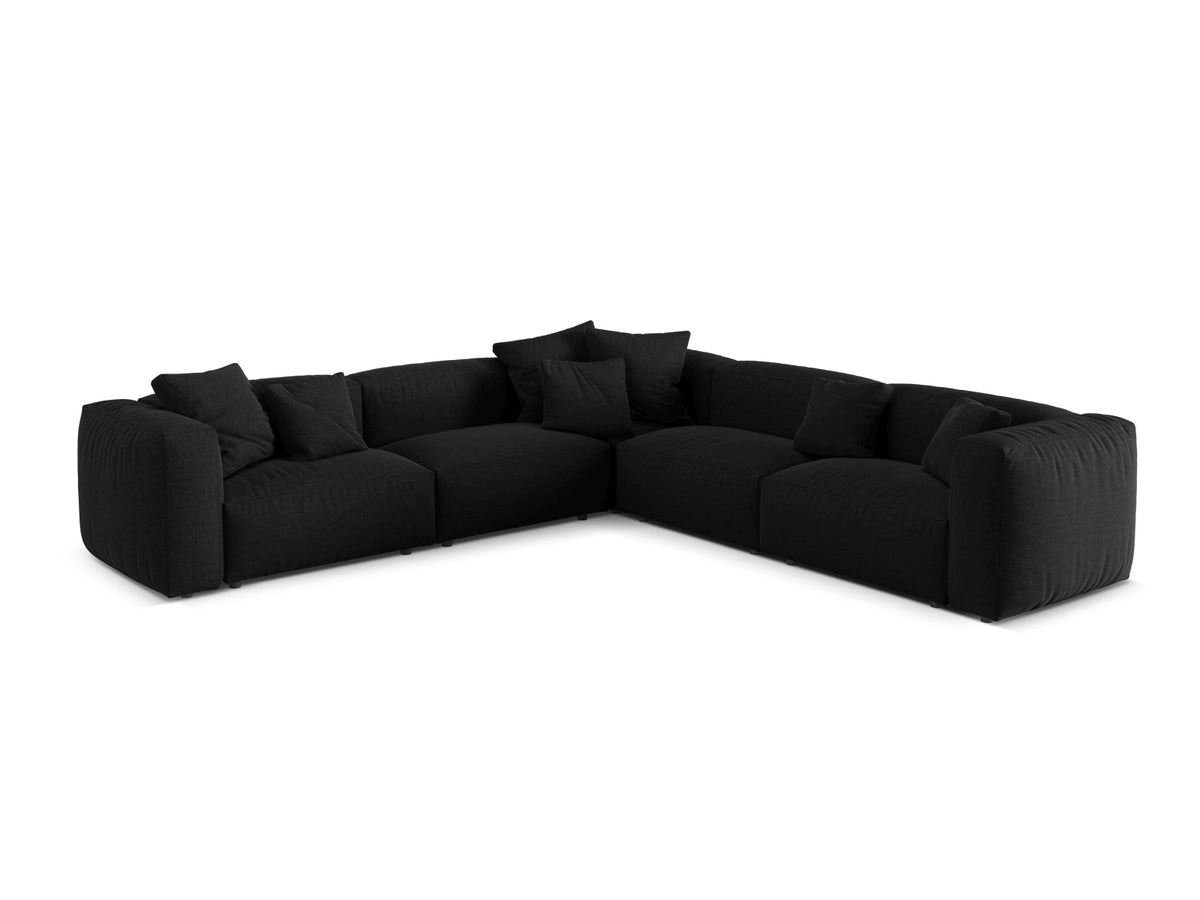 5-Sitzer Ecksofa modular symmetrisch Martina in Black-Boston präsentiert im Onlineshop von KAQTU Design AG. Ecksofa ist von Micadoni