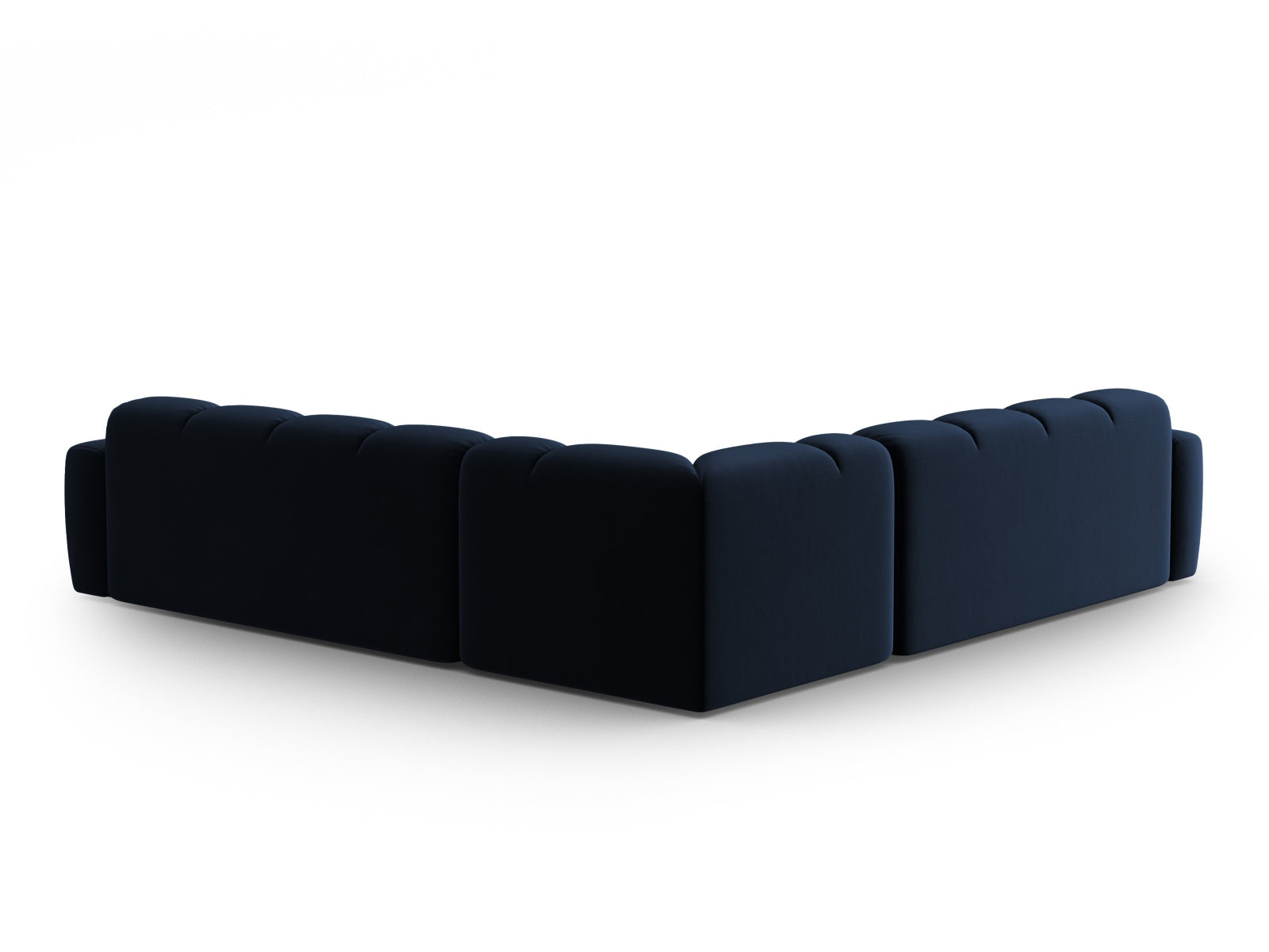 Lisa Velour Symmetrical Ecksofa 5 Sitzer in Royal Blue präsentiert im Onlineshop von KAQTU Design AG. Ecksofa ist von Micadoni