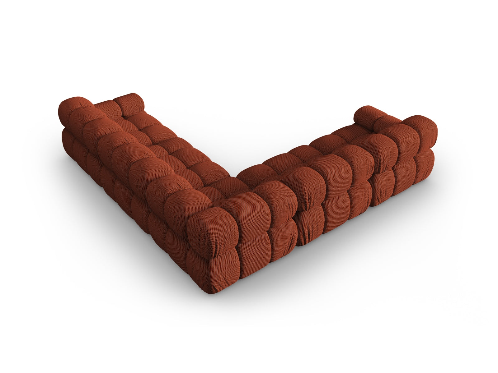 Stylisches Bellis Ecksofa in Brick-Sonic, großzügiges 5-Sitzer Design mit 282 cm, perfekt für zeitgemäße Wohnlandschaften von Micadoni.