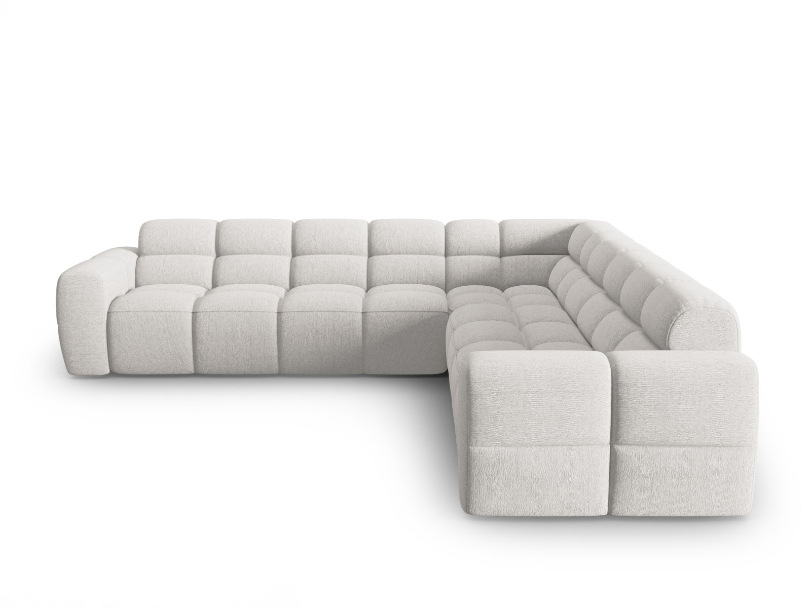 Lisa Symmetrical Ecksofa 5 Sitzer in Light Grey präsentiert im Onlineshop von KAQTU Design AG. Ecksofa ist von Micadoni