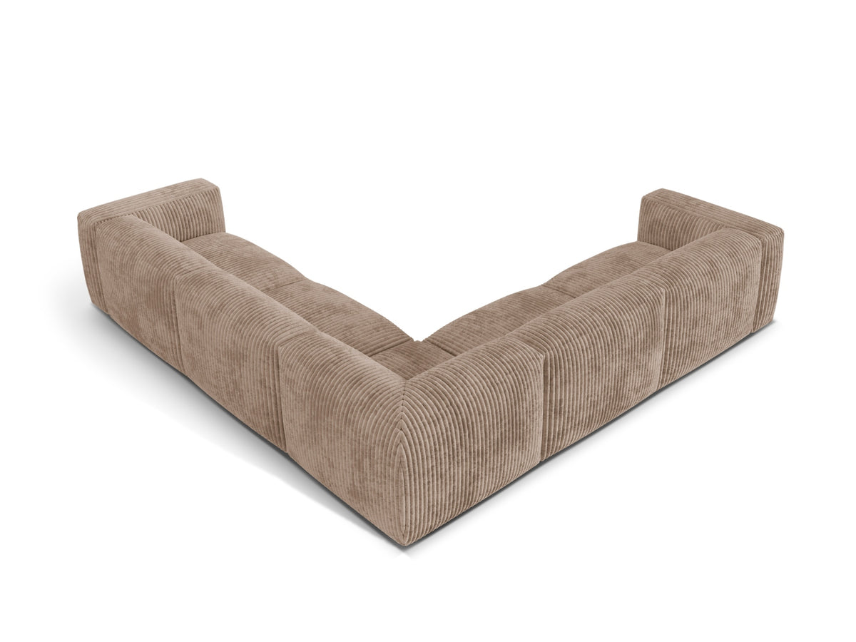 5-Sitzer Ecksofa modular symmetrisch Martina in Acorn-Tilia präsentiert im Onlineshop von KAQTU Design AG. Ecksofa ist von Micadoni