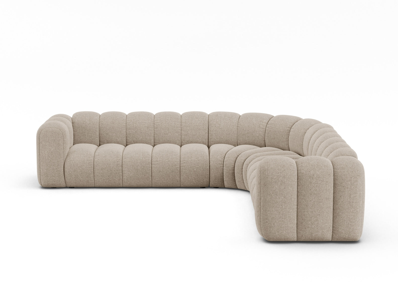Lupine Modular Symmetrical Ecksofa 6 Sitzer in Dark Beige-Eden präsentiert im Onlineshop von KAQTU Design AG. Ecksofa ist von Micadoni