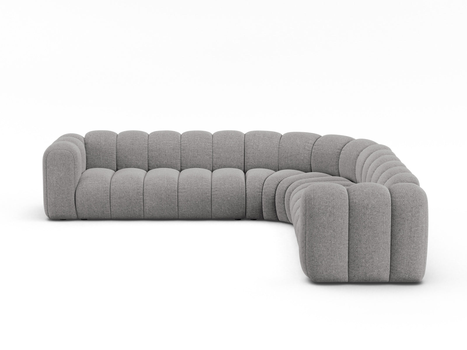 Lupine Modular Symmetrical Ecksofa 6 Sitzer in Light Grey-Eden präsentiert im Onlineshop von KAQTU Design AG. Ecksofa ist von Micadoni
