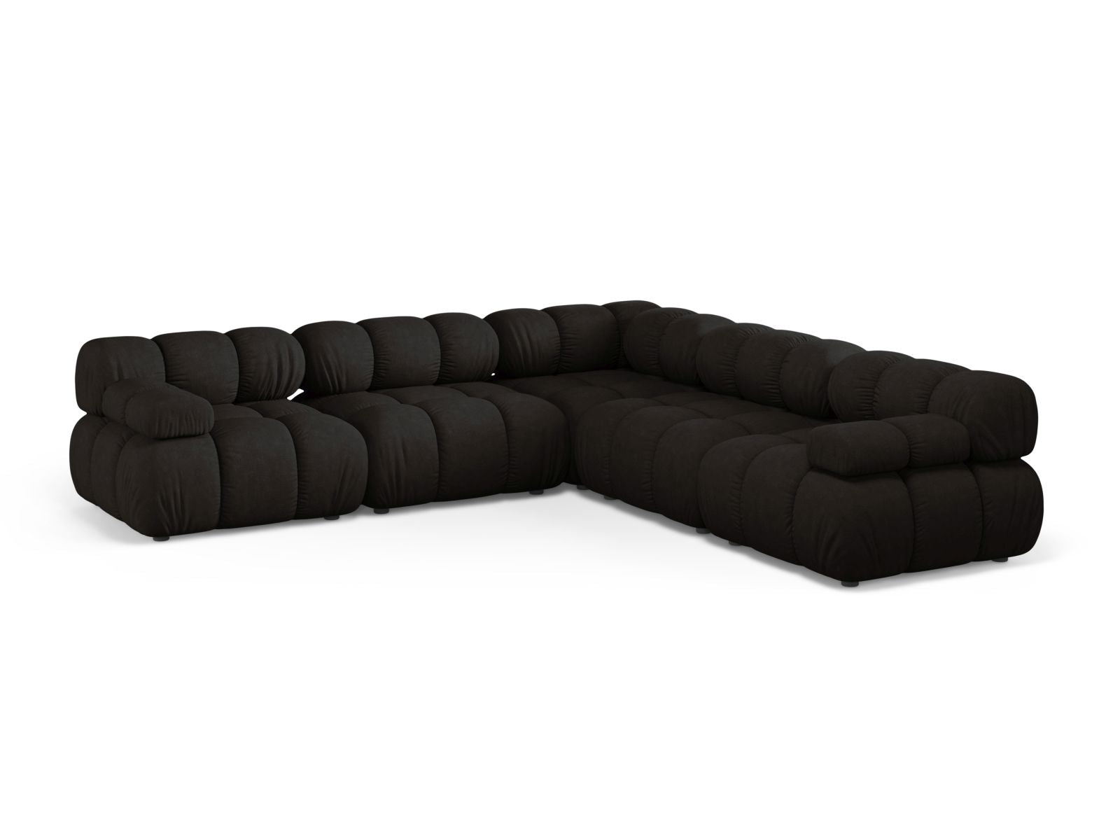 5-Sitzer Ecksofa Symmetric Bellis in Black-Liberty präsentiert im Onlineshop von KAQTU Design AG. Ecksofa ist von Micadoni