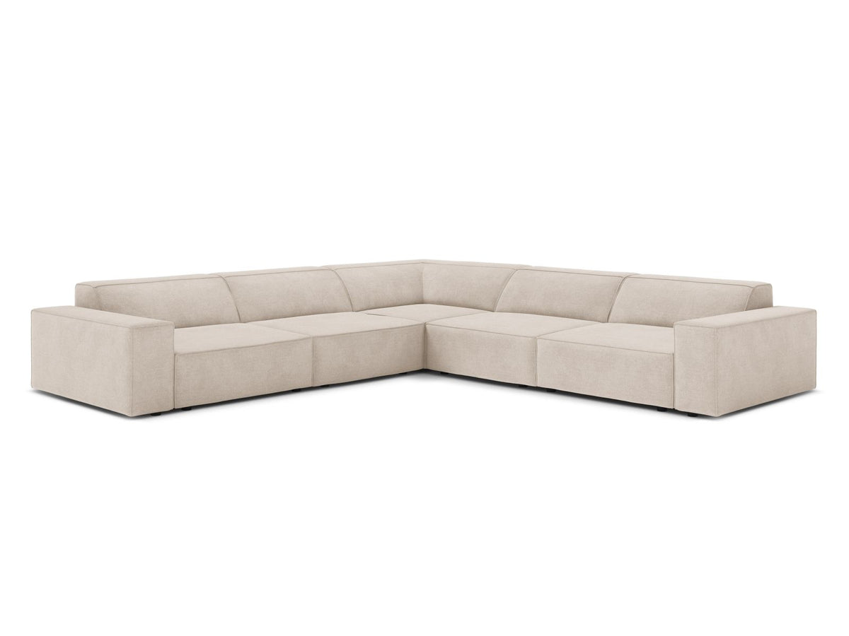 6-Sitzer Symmetrical Modular Corner Sofa Jodie in Beige-Liberty präsentiert im Onlineshop von KAQTU Design AG. Ecksofa ist von Micadoni