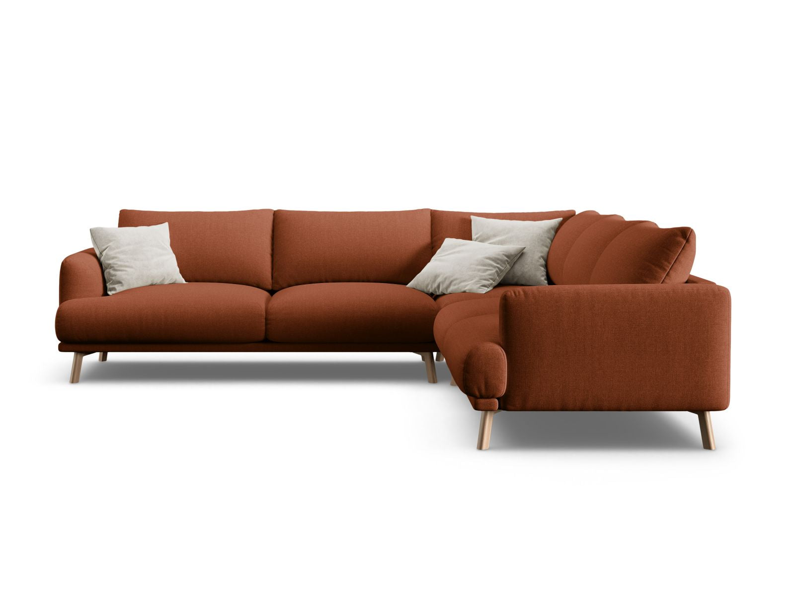 5-Sitzer Ecksofa Symmetric Naomi in Brick-Liberty präsentiert im Onlineshop von KAQTU Design AG. Ecksofa ist von Micadoni