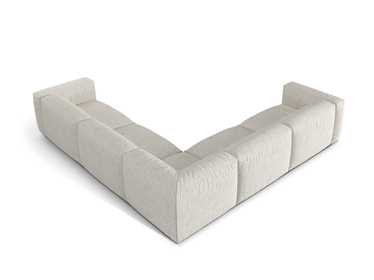 5-Sitzer Ecksofa modular symmetrisch Martina in Grey Beige Melange-Monet präsentiert im Onlineshop von KAQTU Design AG. Ecksofa ist von Micadoni