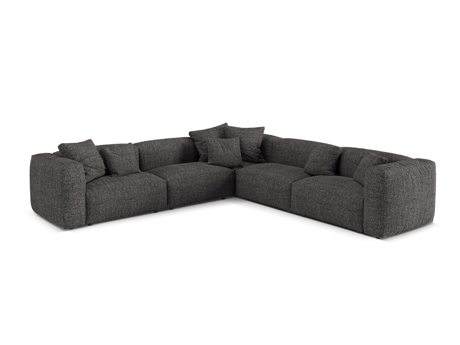 Elegantes 5-Sitzer Ecksofa Martina mit symmetrischer Form, perfekt für gemütliche Abende und modernes Wohndesign.