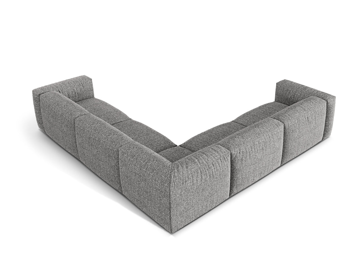 5-Sitzer Ecksofa modular symmetrisch Martina in Graphite-Monet präsentiert im Onlineshop von KAQTU Design AG. Ecksofa ist von Micadoni