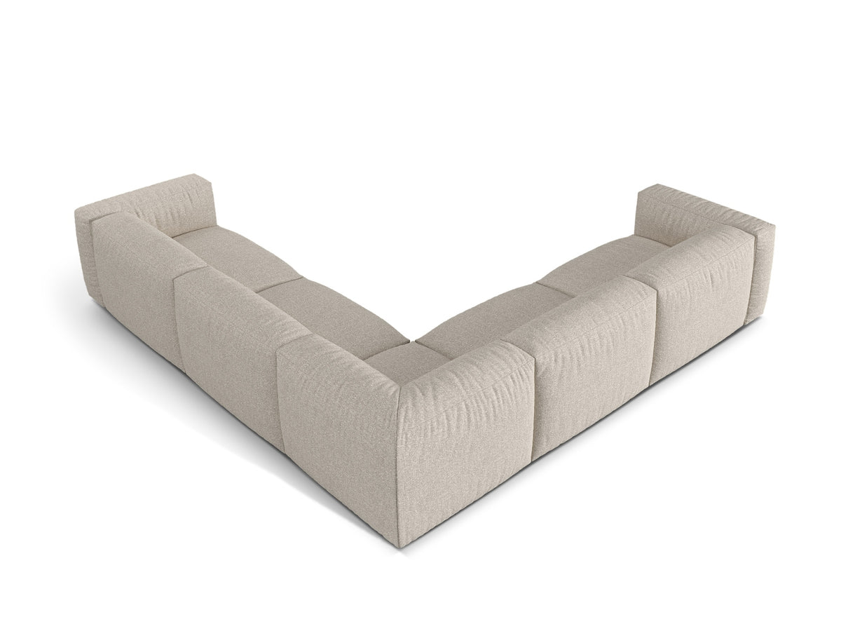 5-Sitzer Ecksofa modular symmetrisch Martina in Beige-Monet präsentiert im Onlineshop von KAQTU Design AG. Ecksofa ist von Micadoni
