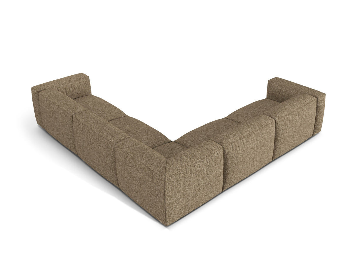 5-Sitzer Ecksofa modular symmetrisch Martina in Cappuccino-Monet präsentiert im Onlineshop von KAQTU Design AG. Ecksofa ist von Micadoni
