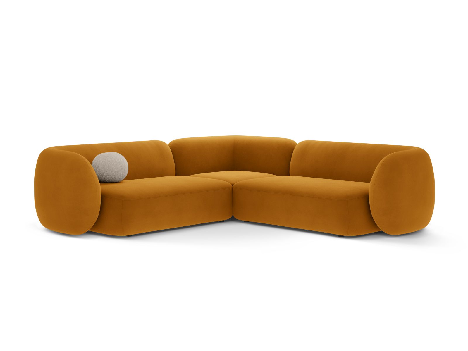 5-Sitzer Modular Ecksofa Symmetric Kate in Yellow-Salvador präsentiert im Onlineshop von KAQTU Design AG. Ecksofa ist von Micadoni