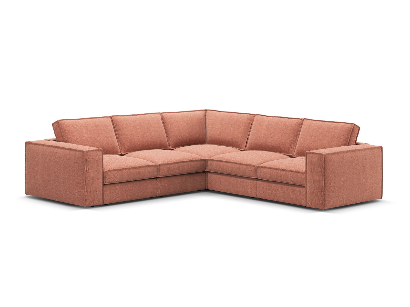 4-Sitzer Ecksofa modular symmetrisch Pola in Red-Babel präsentiert im Onlineshop von KAQTU Design AG. Ecksofa ist von Micadoni
