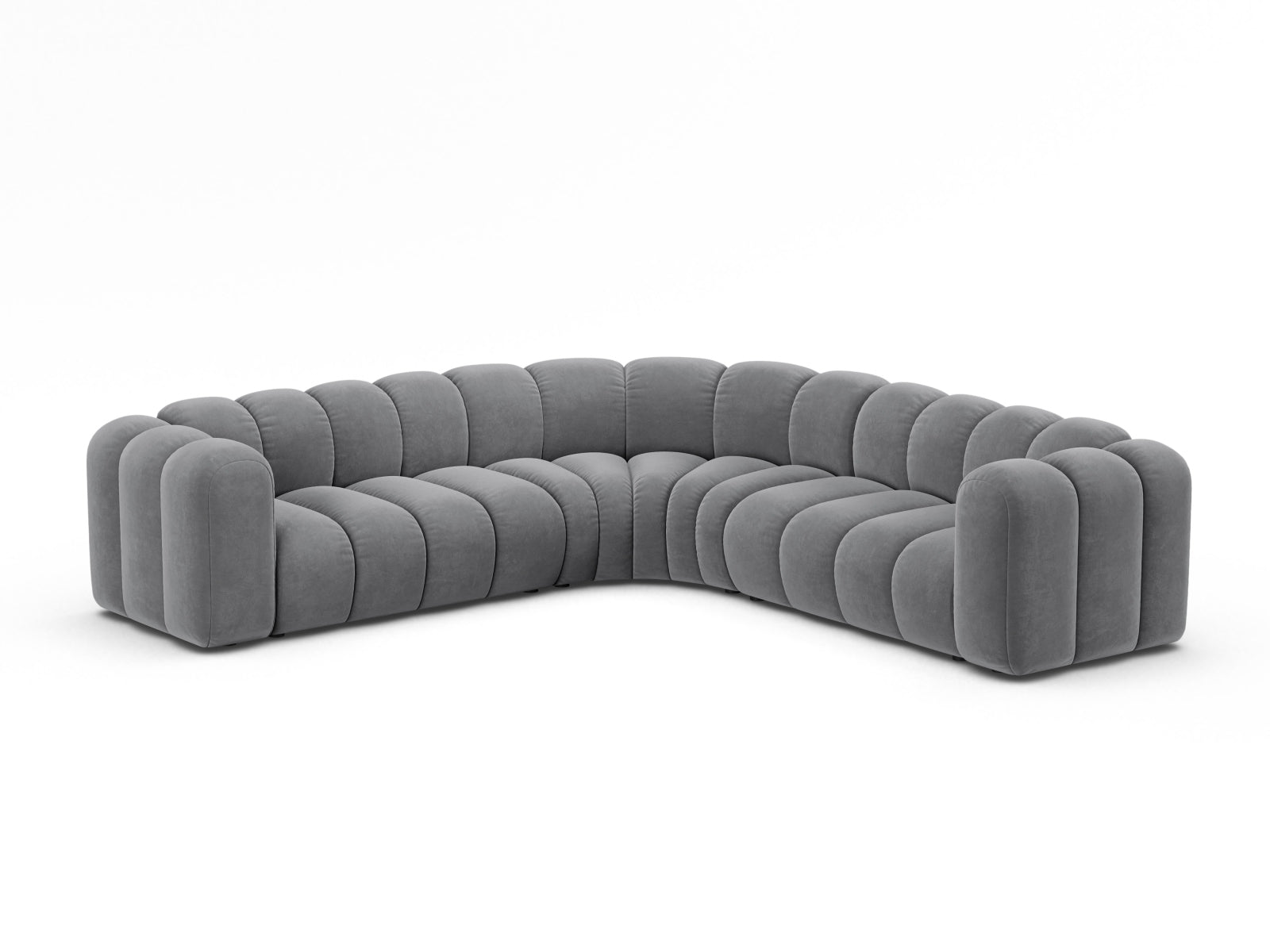 Lupine Modular Symmetrical Ecksofa 6 Sitzer in Grey präsentiert im Onlineshop von KAQTU Design AG. Ecksofa ist von Micadoni