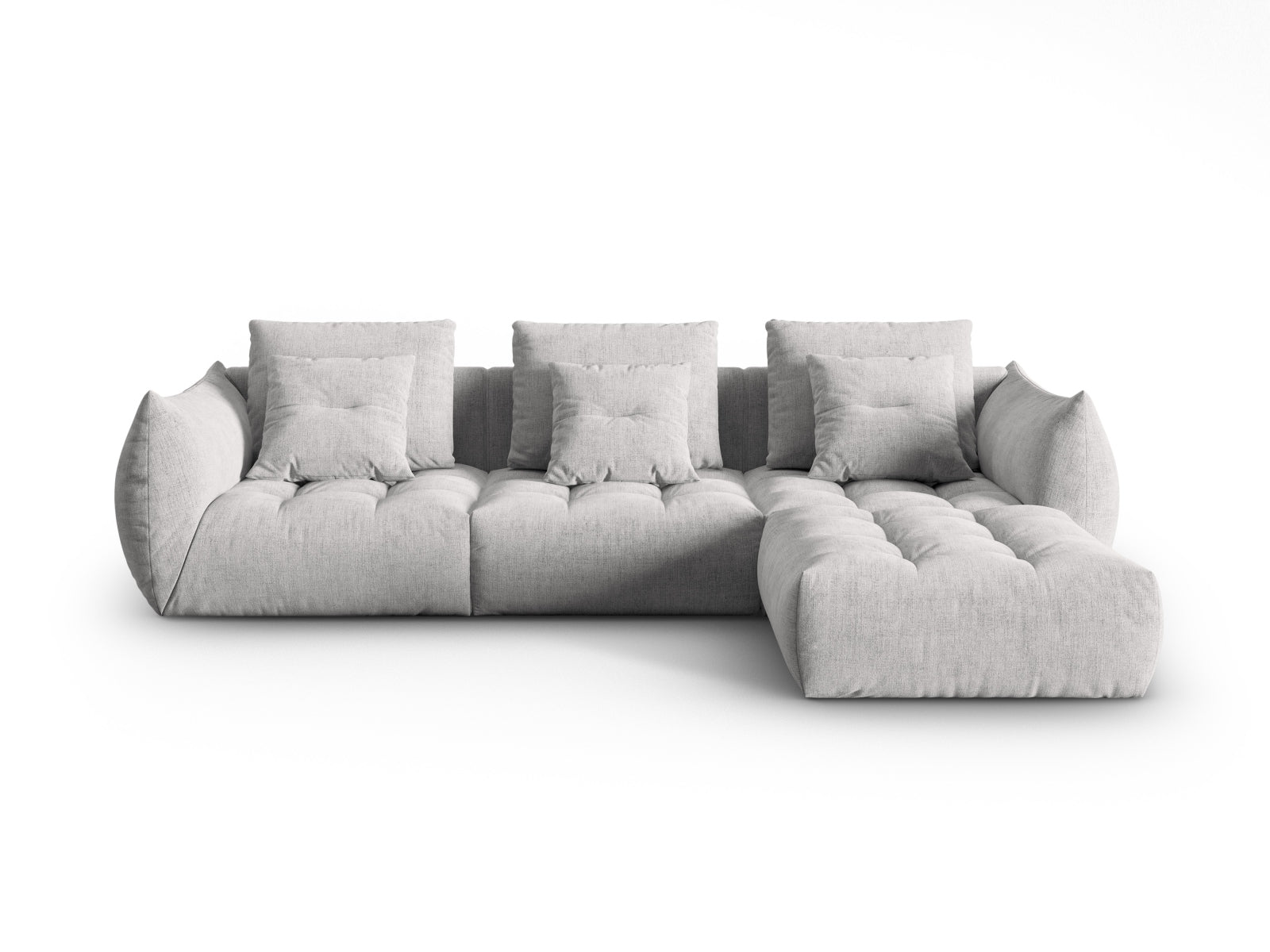 Bloom Modular Sofa 2 Sitzer in Silver präsentiert im Onlineshop von KAQTU Design AG. L-Sofa rechts ist von Micadoni