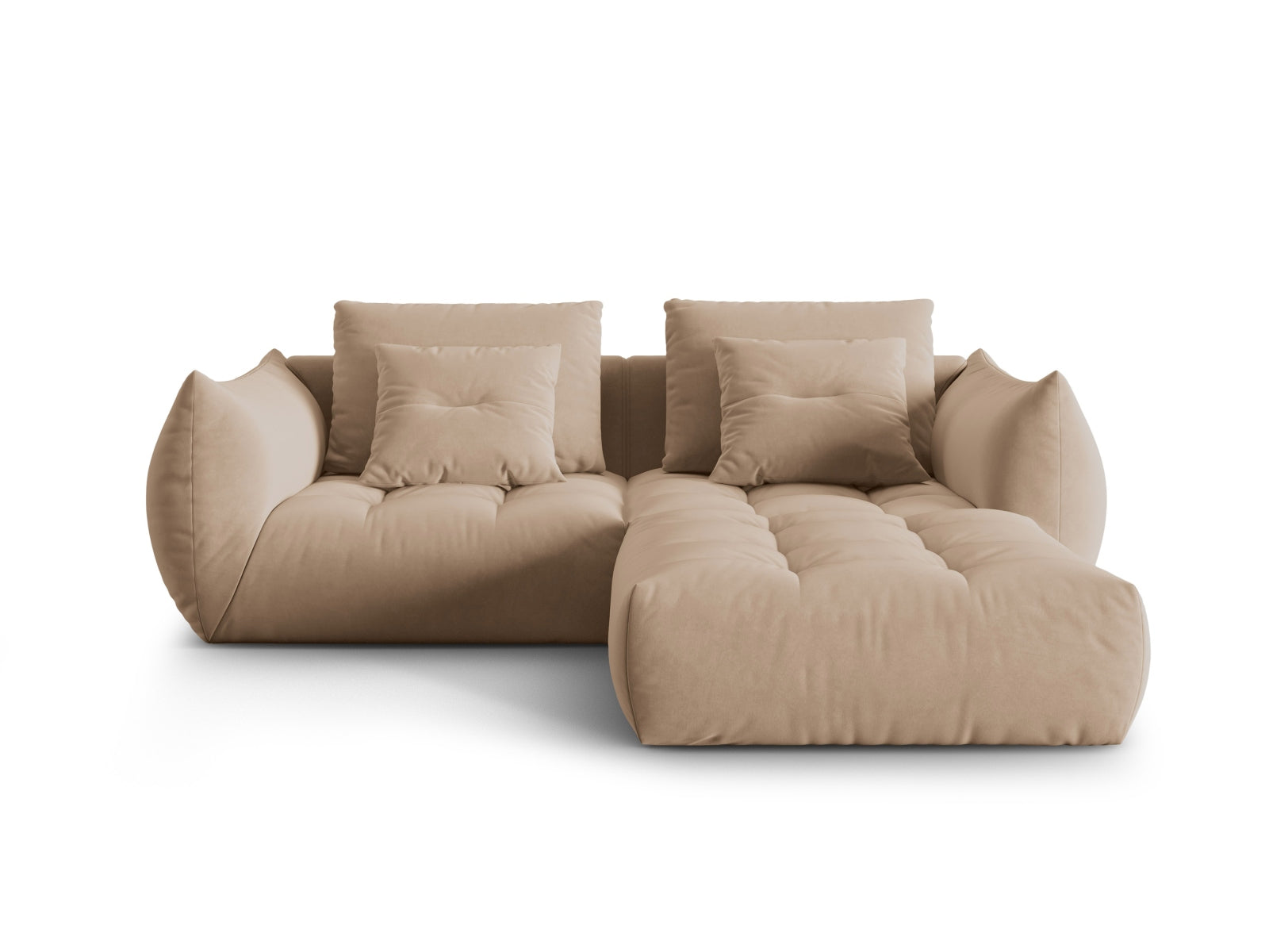 Bloom Velour Modular Sofa 3 Sitzer in Sand präsentiert im Onlineshop von KAQTU Design AG. 3er Sofa ist von Micadoni