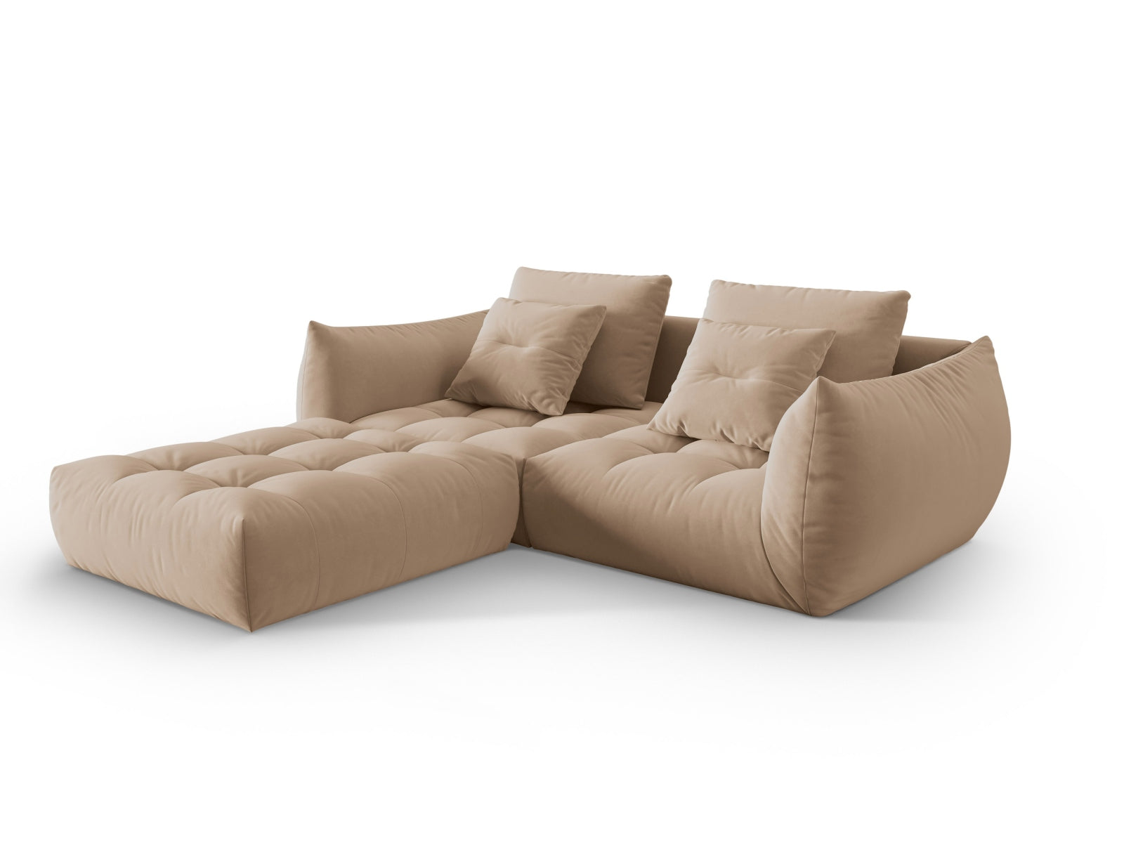 Erleben Sie das Bloom Velour Modular Sofa 3 Sitzer von Micadoni – stilvolles Design, optimaler Komfort und flexible Gestaltung für Ihr Wohnambiente.