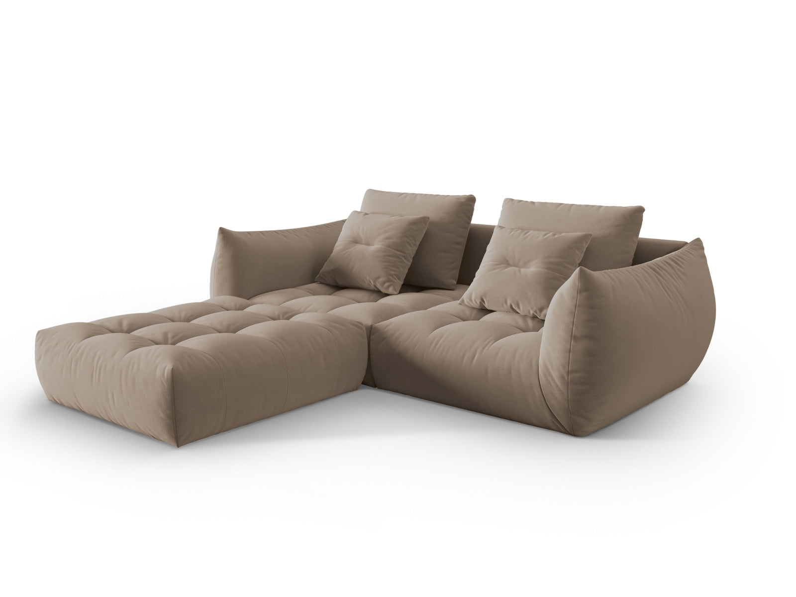 Erleben Sie das Bloom Velour Modular Sofa 3 Sitzer von Micadoni – stilvolles Design, optimaler Komfort und flexible Gestaltung für Ihr Wohnambiente.