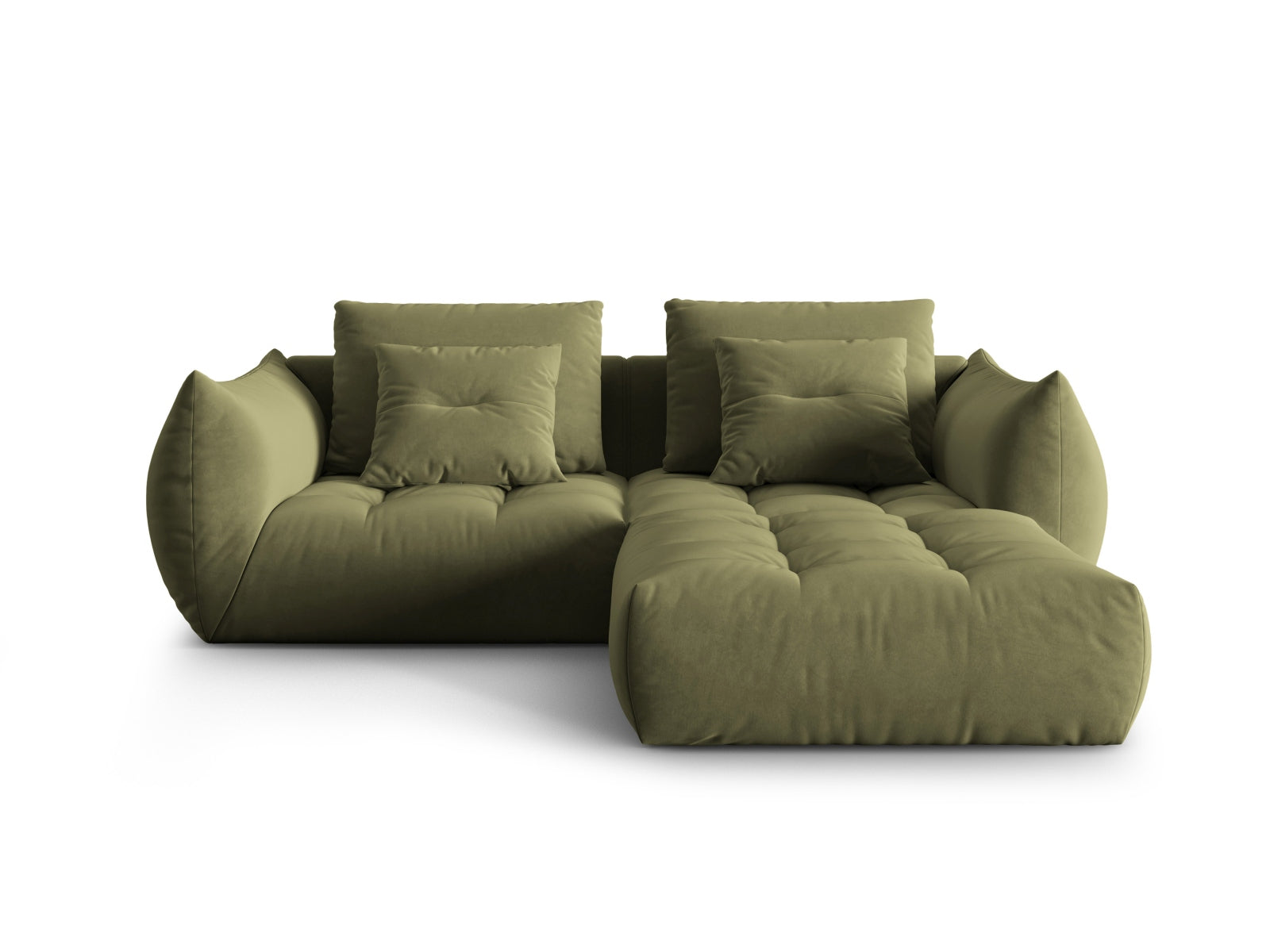 Bloom Velour Modular Sofa 3 Sitzer in Light Green präsentiert im Onlineshop von KAQTU Design AG. 3er Sofa ist von Micadoni