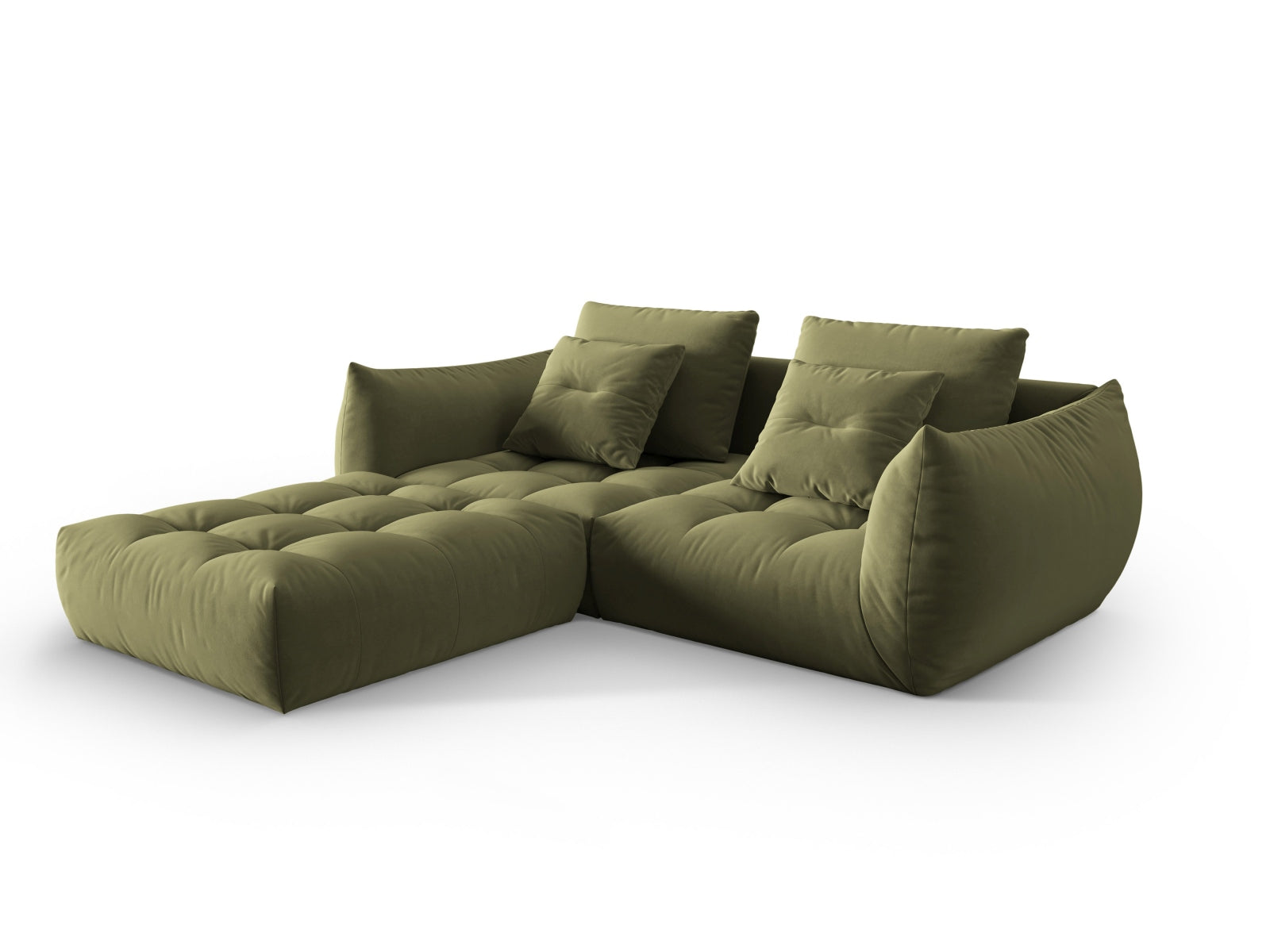 Erleben Sie das Bloom Velour Modular Sofa 3 Sitzer von Micadoni – stilvolles Design, optimaler Komfort und flexible Gestaltung für Ihr Wohnambiente.