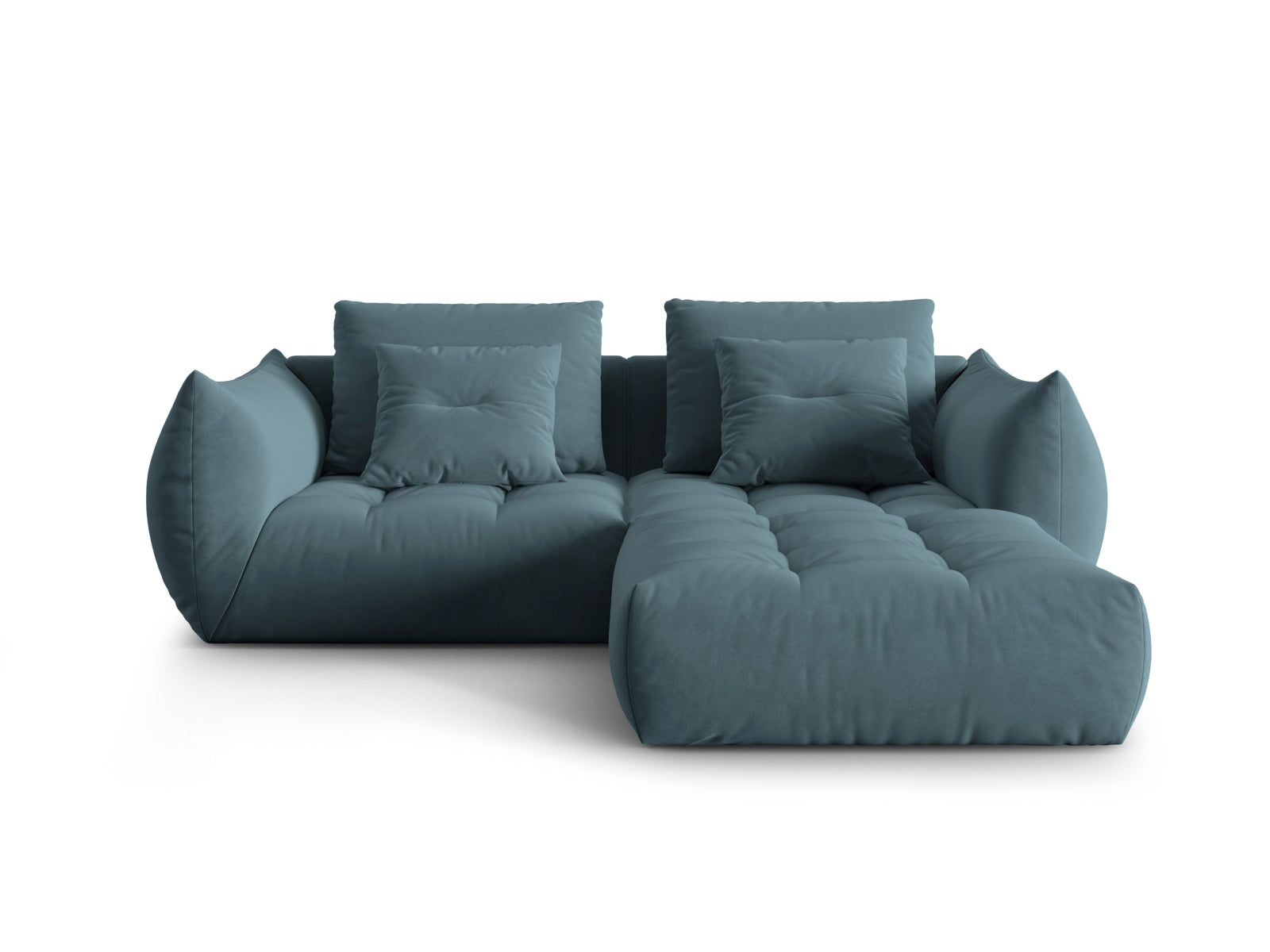 Bloom Velour Modular Sofa 3 Sitzer in Pastel Blue präsentiert im Onlineshop von KAQTU Design AG. 3er Sofa ist von Micadoni