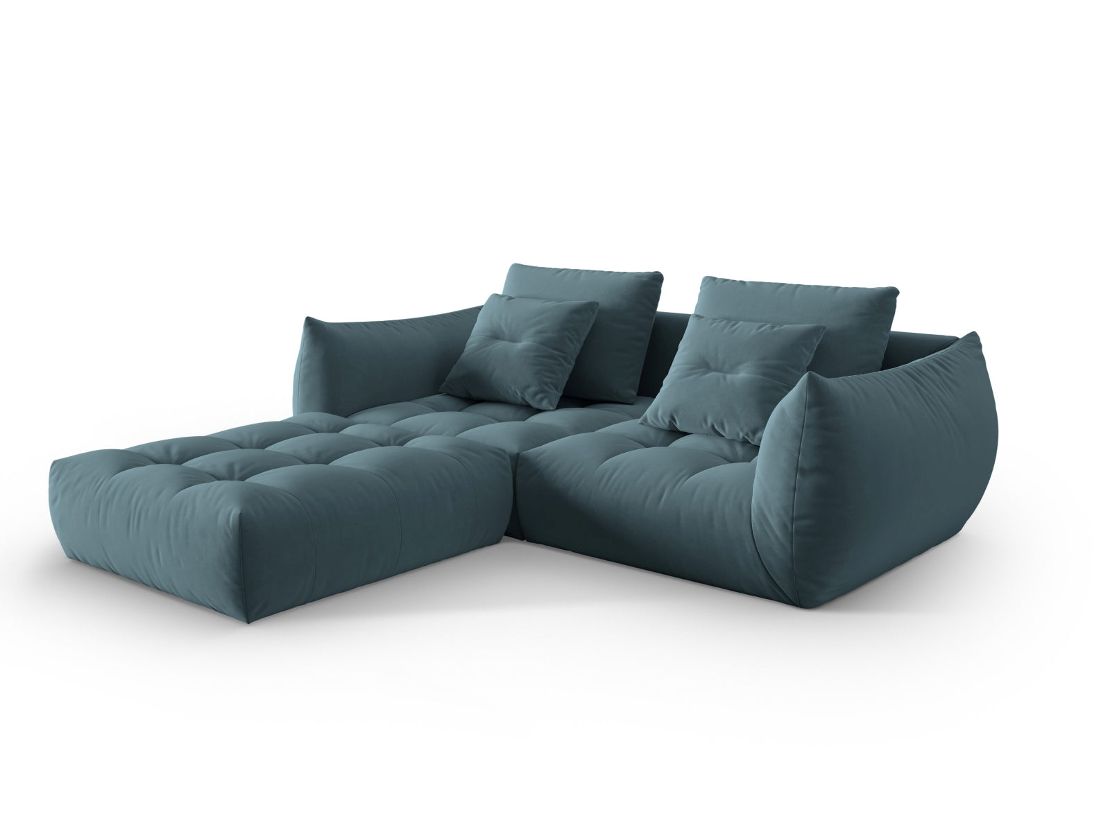 Erleben Sie das Bloom Velour Modular Sofa 3 Sitzer von Micadoni – stilvolles Design, optimaler Komfort und flexible Gestaltung für Ihr Wohnambiente.
