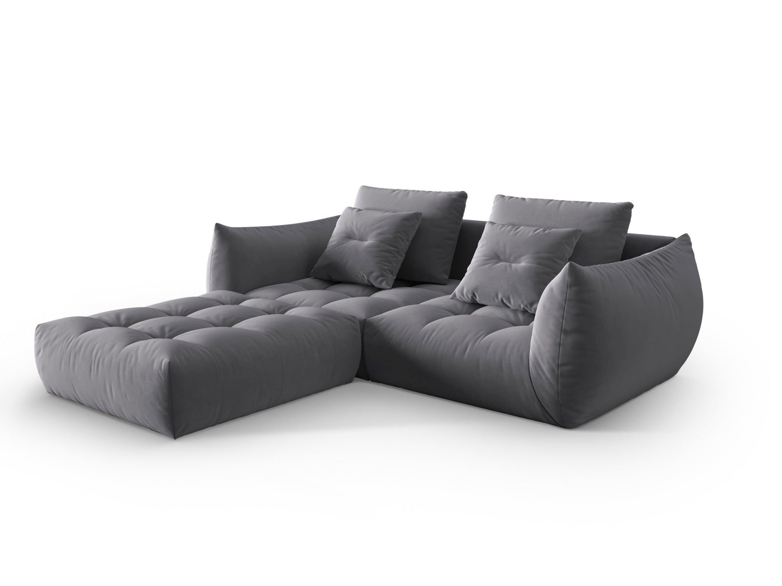 Erleben Sie das Bloom Velour Modular Sofa 3 Sitzer von Micadoni – stilvolles Design, optimaler Komfort und flexible Gestaltung für Ihr Wohnambiente.