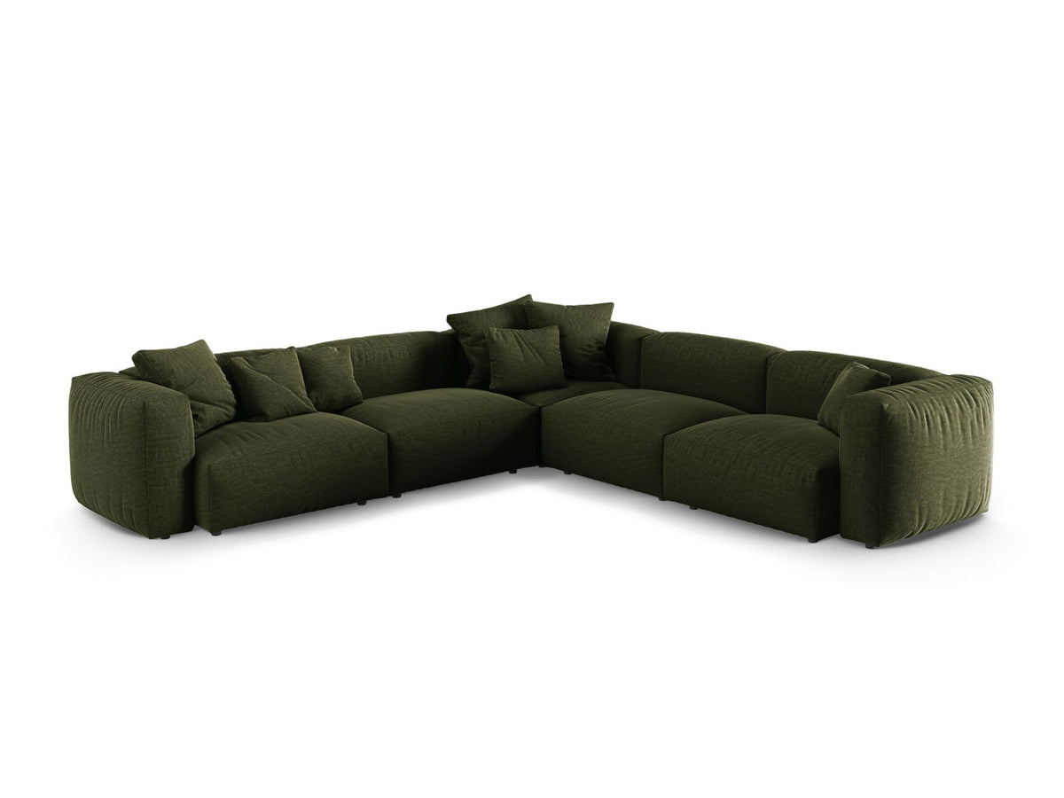 5-Sitzer Ecksofa modular symmetrisch XL Martina in Green-Boston präsentiert im Onlineshop von KAQTU Design AG. Ecksofa ist von Micadoni
