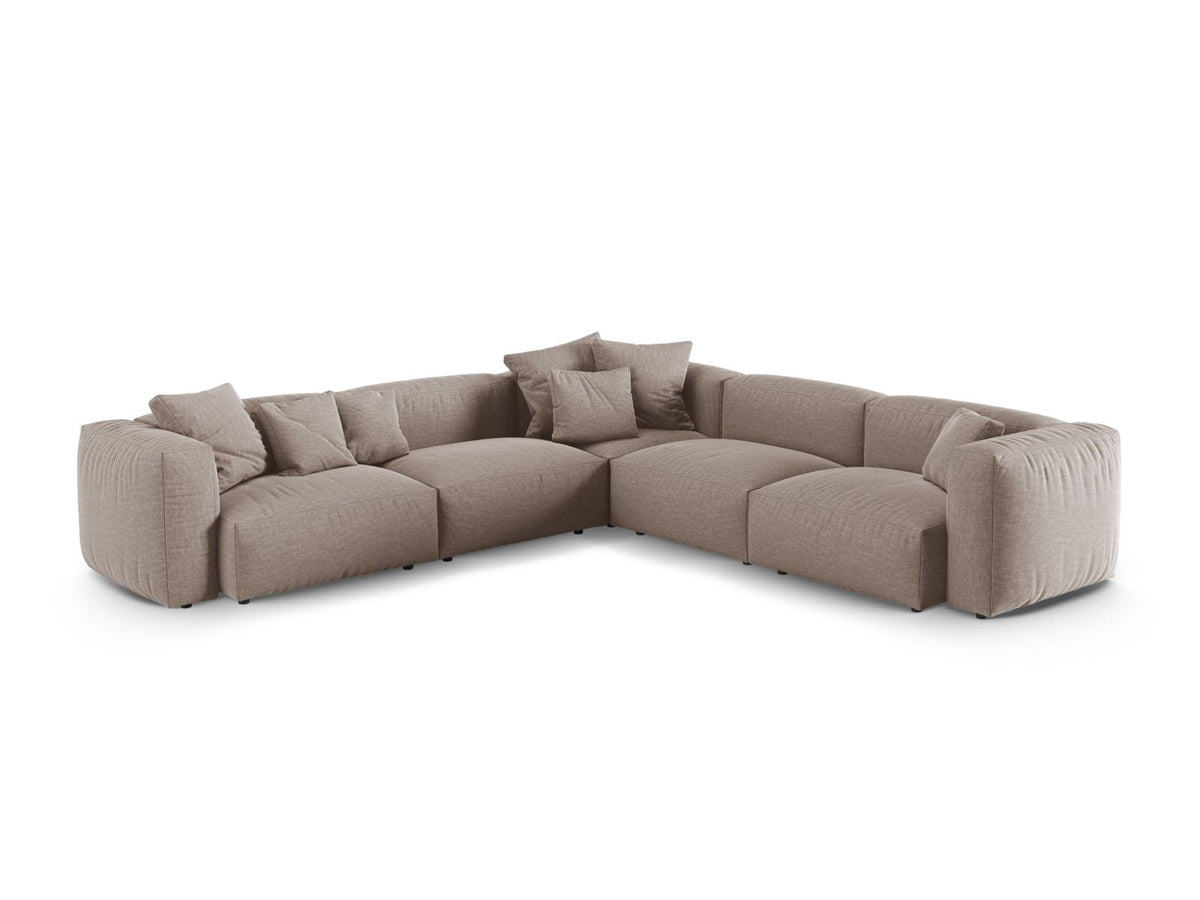 5-Sitzer Ecksofa modular symmetrisch XL Martina in Dark Beige-Boston präsentiert im Onlineshop von KAQTU Design AG. Ecksofa ist von Micadoni
