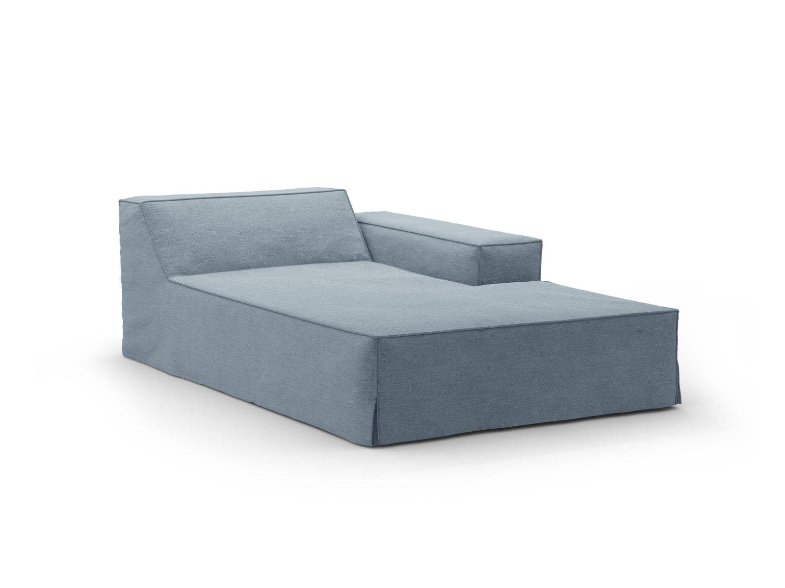 Bezug für Chaise Longue Module rechts Jodie in Muted Blue-LINS präsentiert im Onlineshop von KAQTU Design AG. Sofa-Zubehör ist von Micadoni