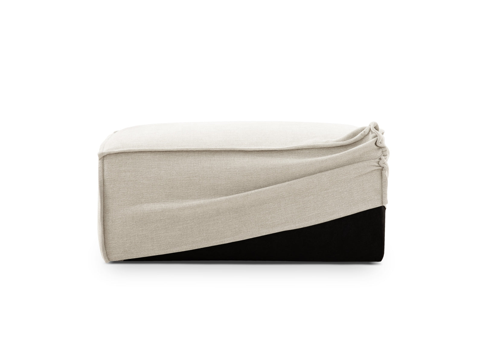 Milton Pouf Cover  in Natural präsentiert im Onlineshop von KAQTU Design AG. Sofa-Zubehör ist von Micadoni