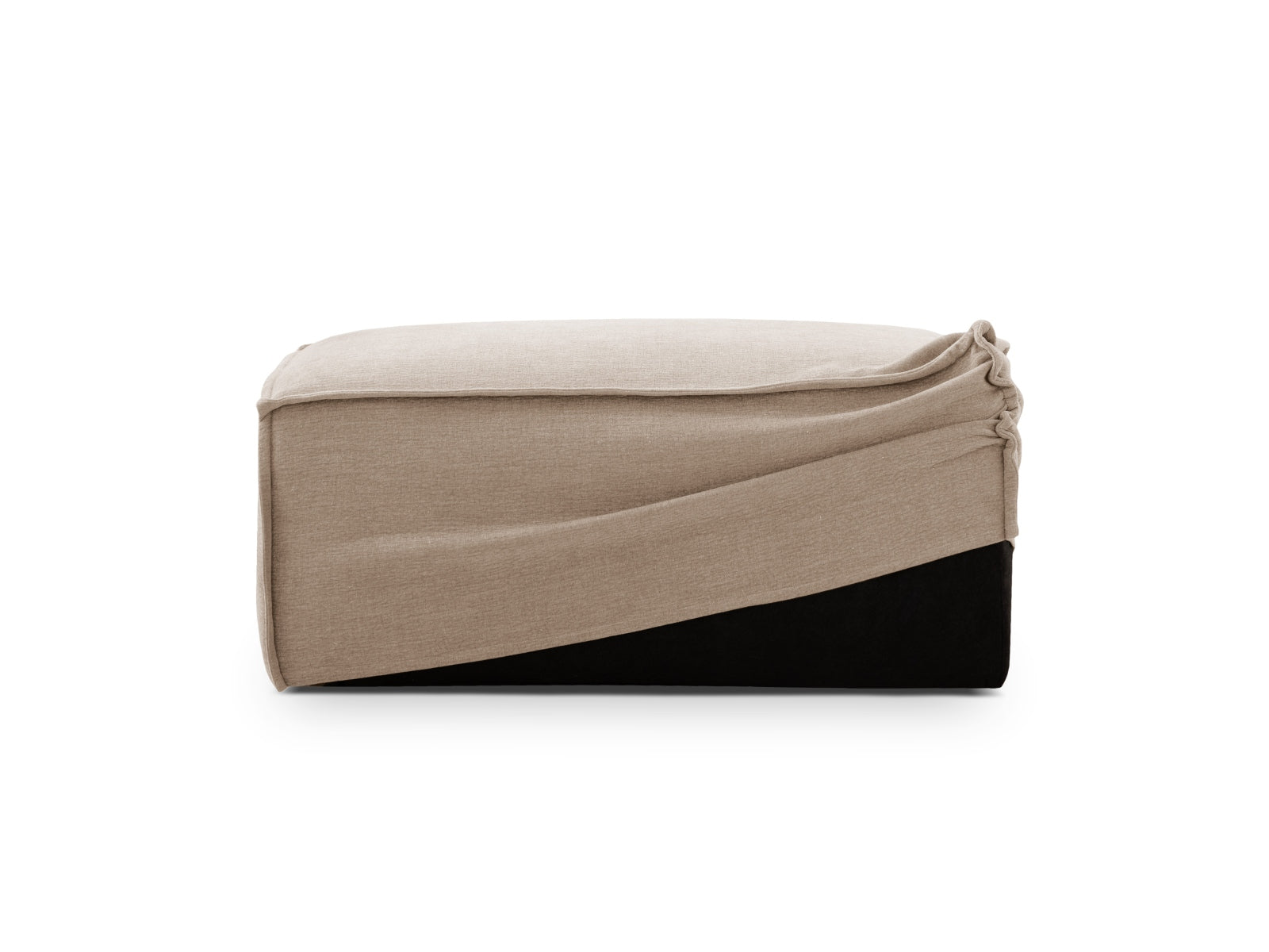 Milton Pouf Cover  in Sand präsentiert im Onlineshop von KAQTU Design AG. Sofa-Zubehör ist von Micadoni