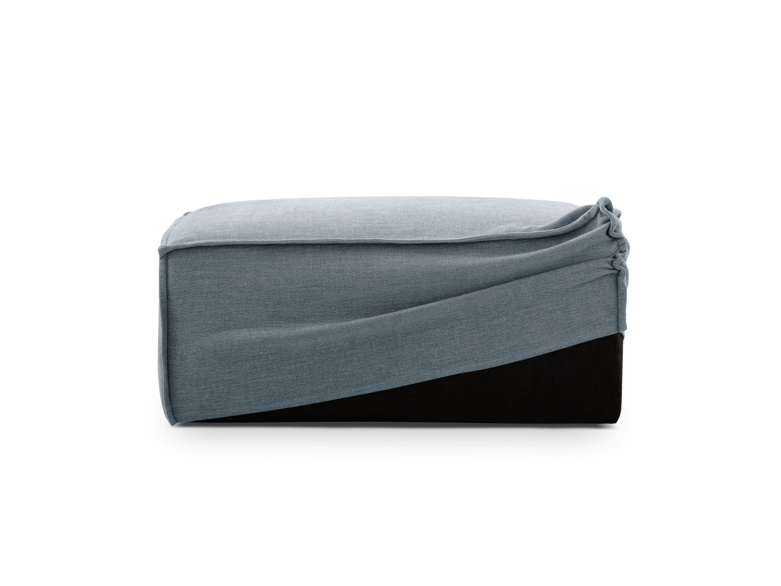 Milton Pouf Cover  in Muted Blue präsentiert im Onlineshop von KAQTU Design AG. Sofa-Zubehör ist von Micadoni