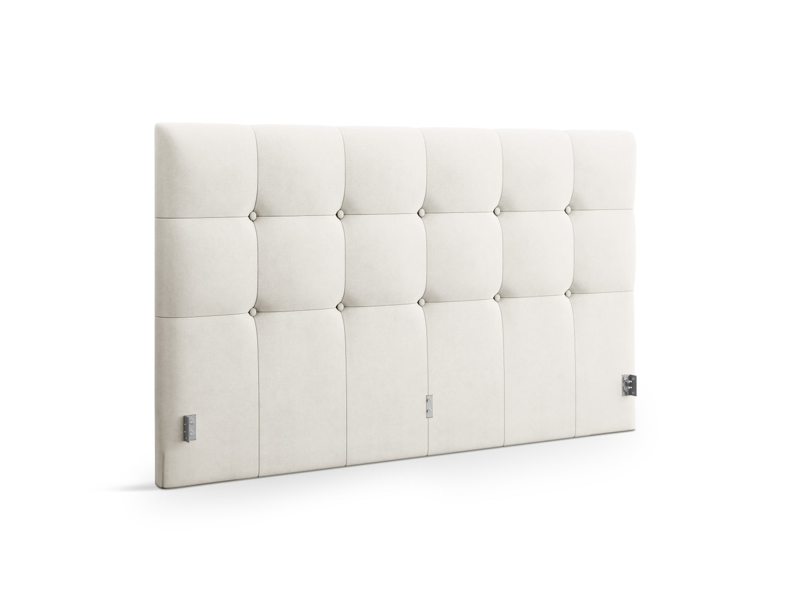 Stilvolles Kopfteil Phaedra in sanftem Beige, perfekt für ein modernes Schlafzimmer-Design und harmonische Einrichtung.