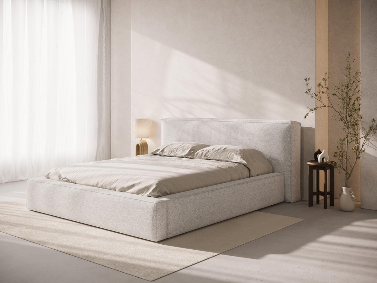 Olivia Headboard in Light Grey Melange-Puente präsentiert im Onlineshop von KAQTU Design AG. Kopfteile ist von Micadoni
