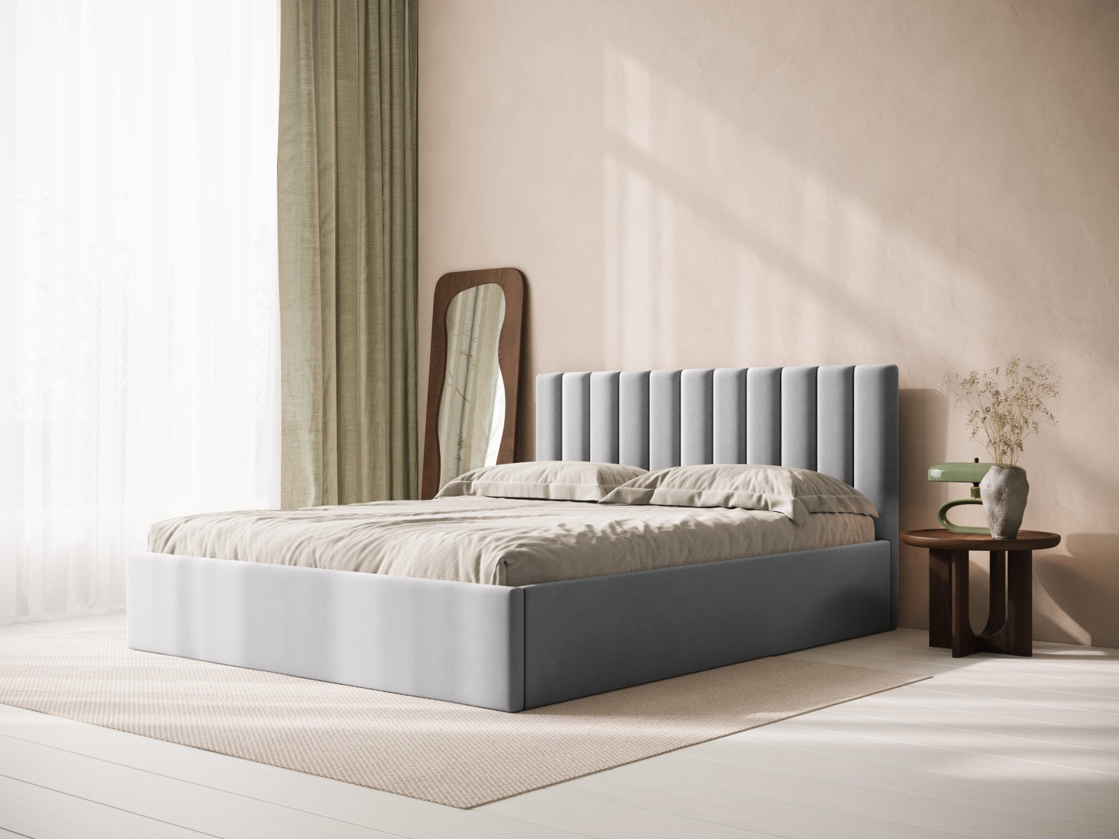 Verleihen Sie Ihrem Schlafzimmer mit dem Alisson Velour Kopfteil von Micadoni einen Hauch von Eleganz. Hochwertiges Velours, stilvolles Design.