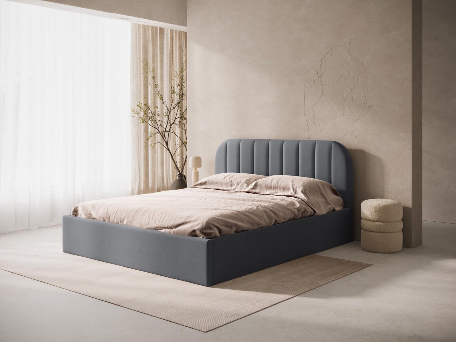 Billy Velour Headboard  in Grey präsentiert im Onlineshop von KAQTU Design AG. Zubehör Bett ist von Micadoni