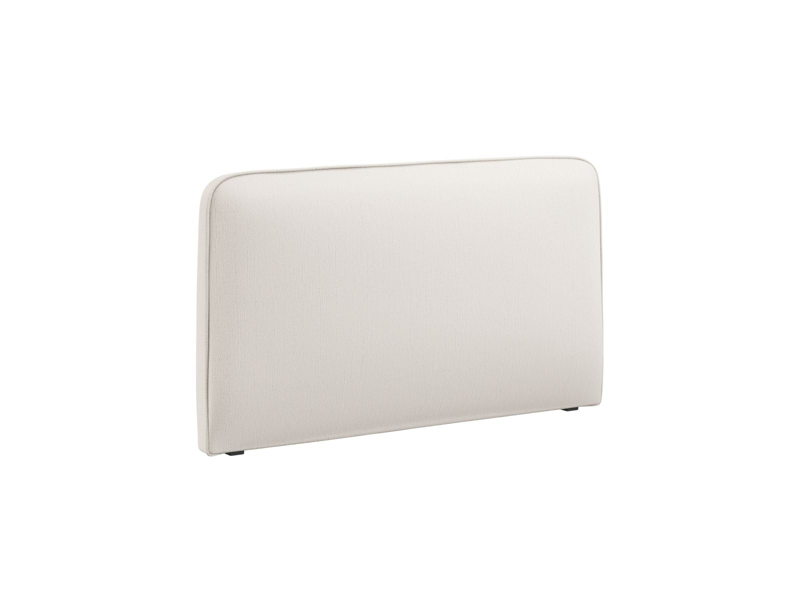 Elegantes Kopfteil Jamie in 140 cm Breite, stilvolles Design in White-Babel, ideal für moderne Schlafzimmer, von Micadoni.