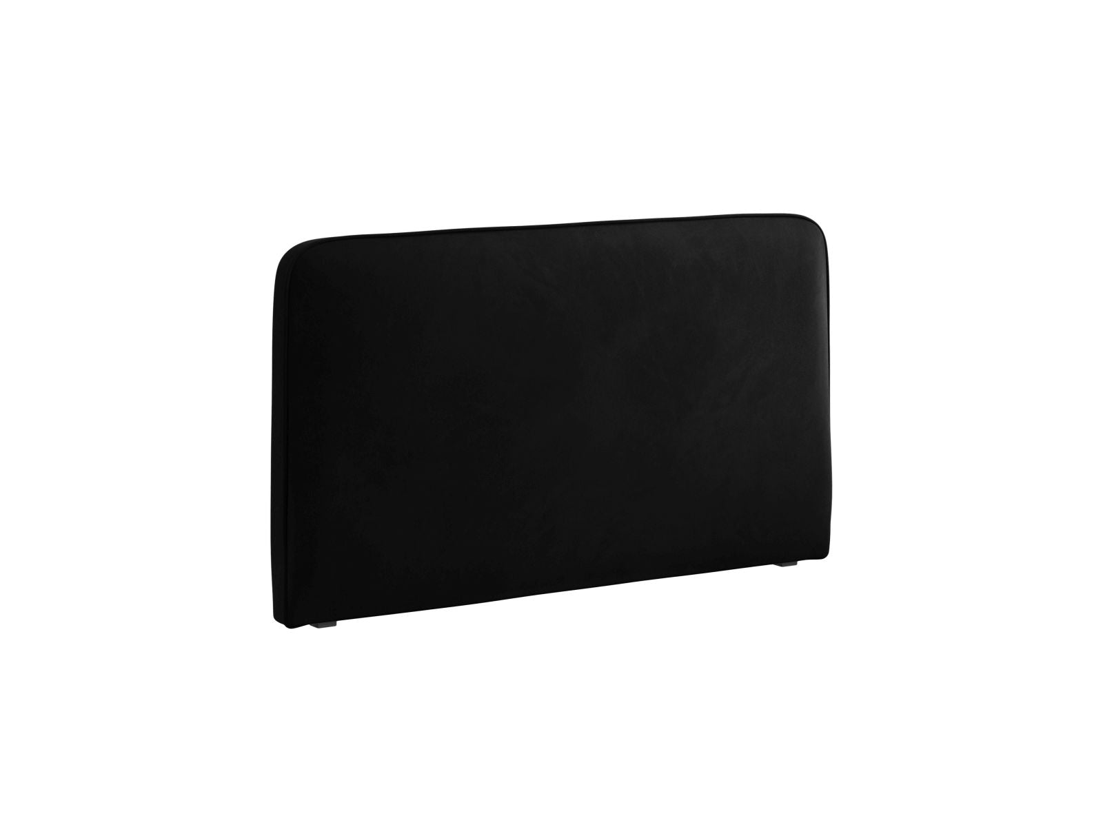 Elegantes Kopfteil Jamie in 140 cm Breite, stilvoll in Schwarz, ideal für moderne Schlafzimmergestaltung von Micadoni.
