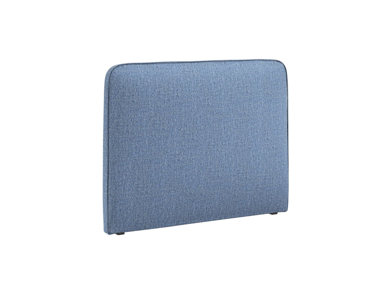 Stilvolles Kopfteil Jamie in tiefem Blau, 140 cm, perfekt für moderne Schlafzimmer. Hochwertige Materialien und elegantes Design von Micadoni.