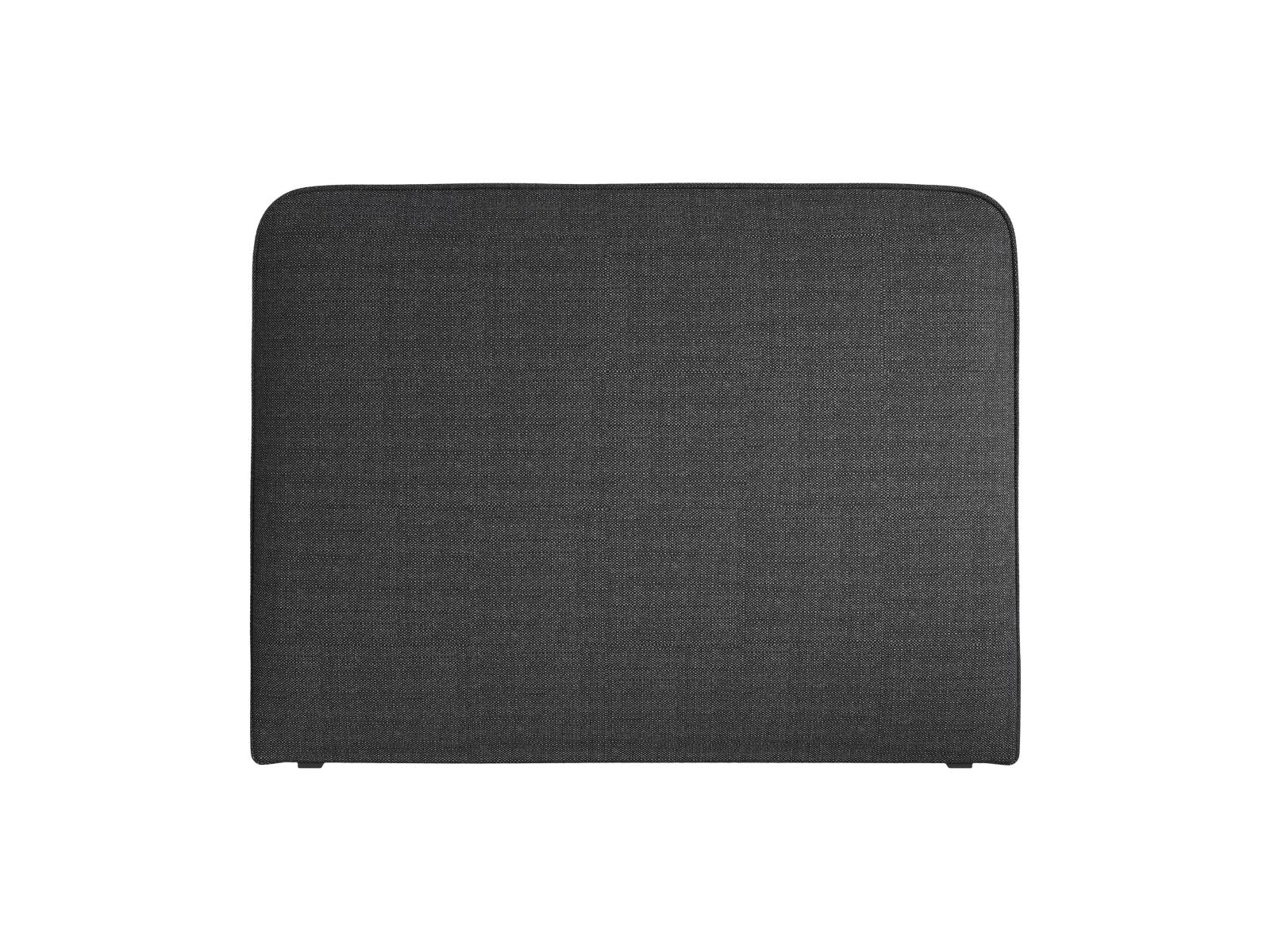 Elegantes schwarzes Kopfteil Jamie mit 140 cm Breite, ideal für moderne Schlafzimmer und geschmackvolle Inneneinrichtung.