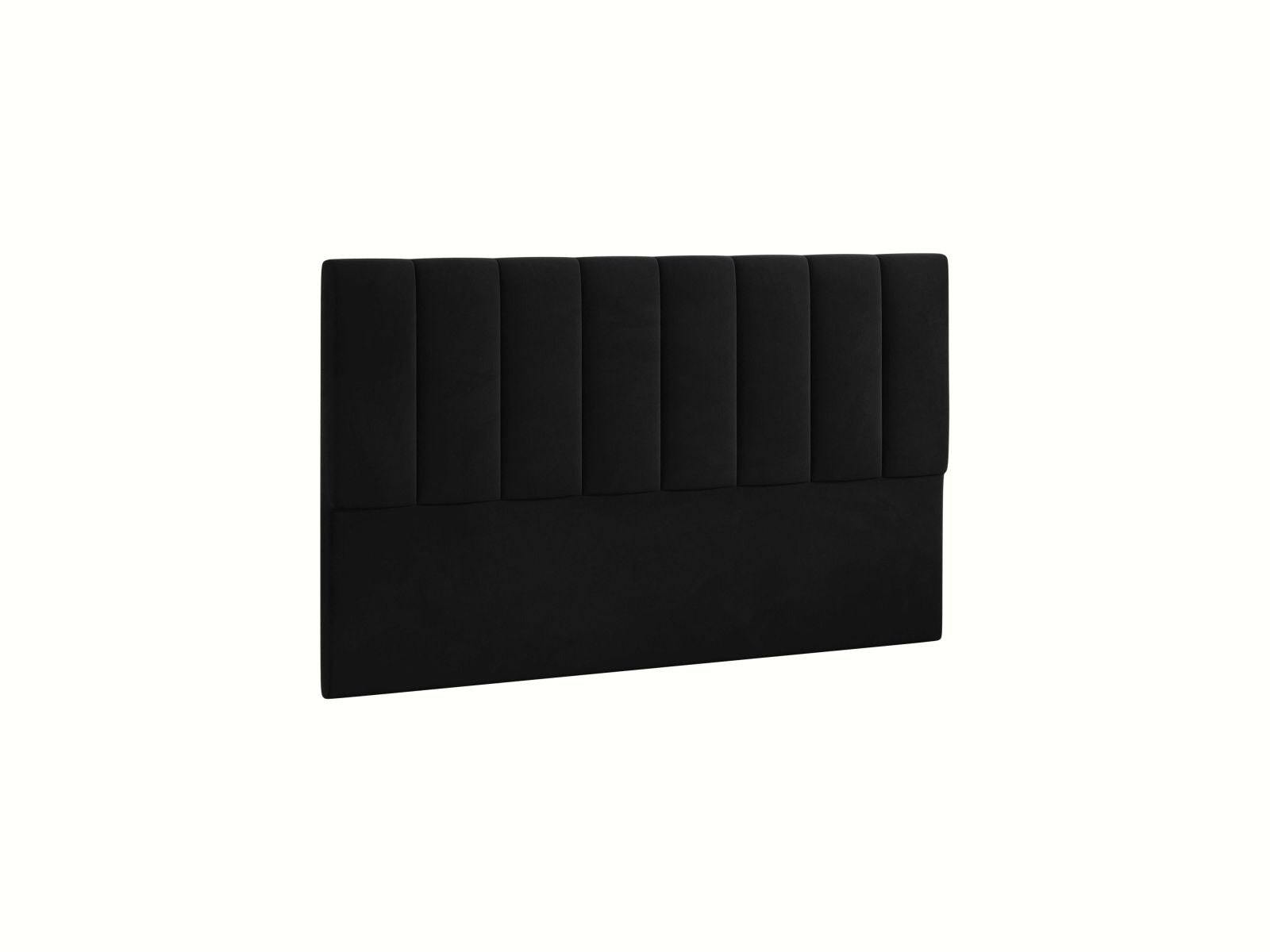 Stilvolles Kopfteil Marl in 160 cm, gefertigt aus hochwertigem Black-Magic Velvet, perfekt für ein elegantes Schlafzimmerambiente.