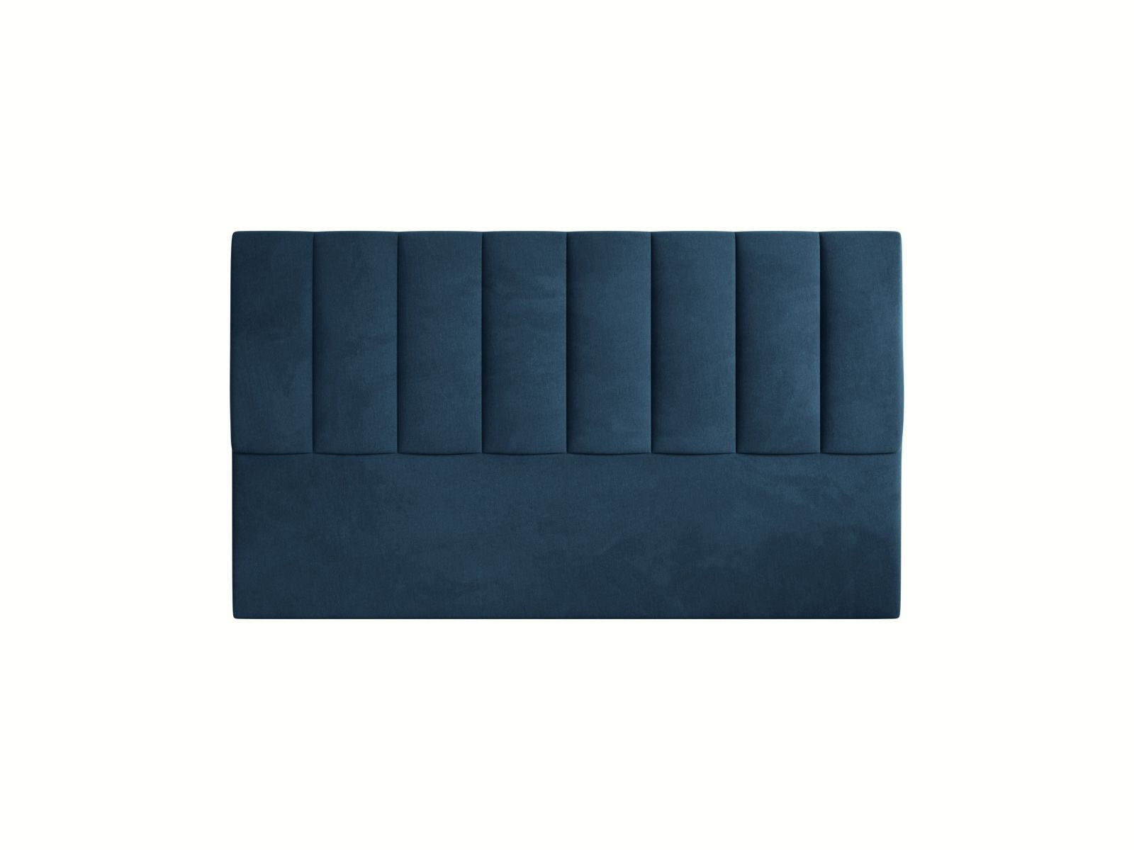 Elegantes Kopfteil Marl in 160 cm Breite, gefertigt aus hochwertigem Navy Blue-Magic Velvet, ideal für ein modernes und stilvolles Schlafzimmer.