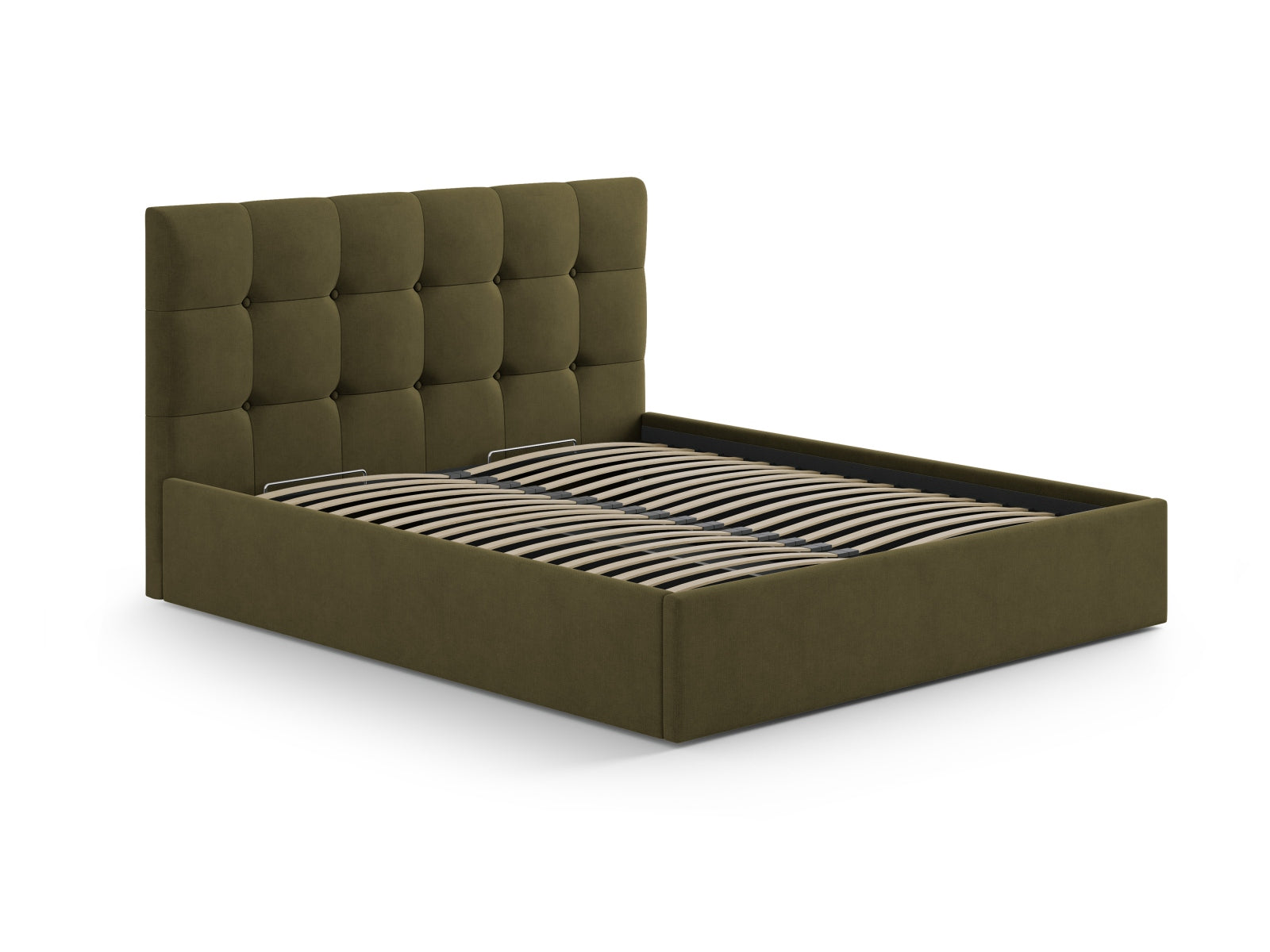 Stilvolles Kopfteil Phaedra in zartem Grün, perfekt für moderne Schlafzimmer. Hochwertige Materialien und elegantes Design von Micadoni.