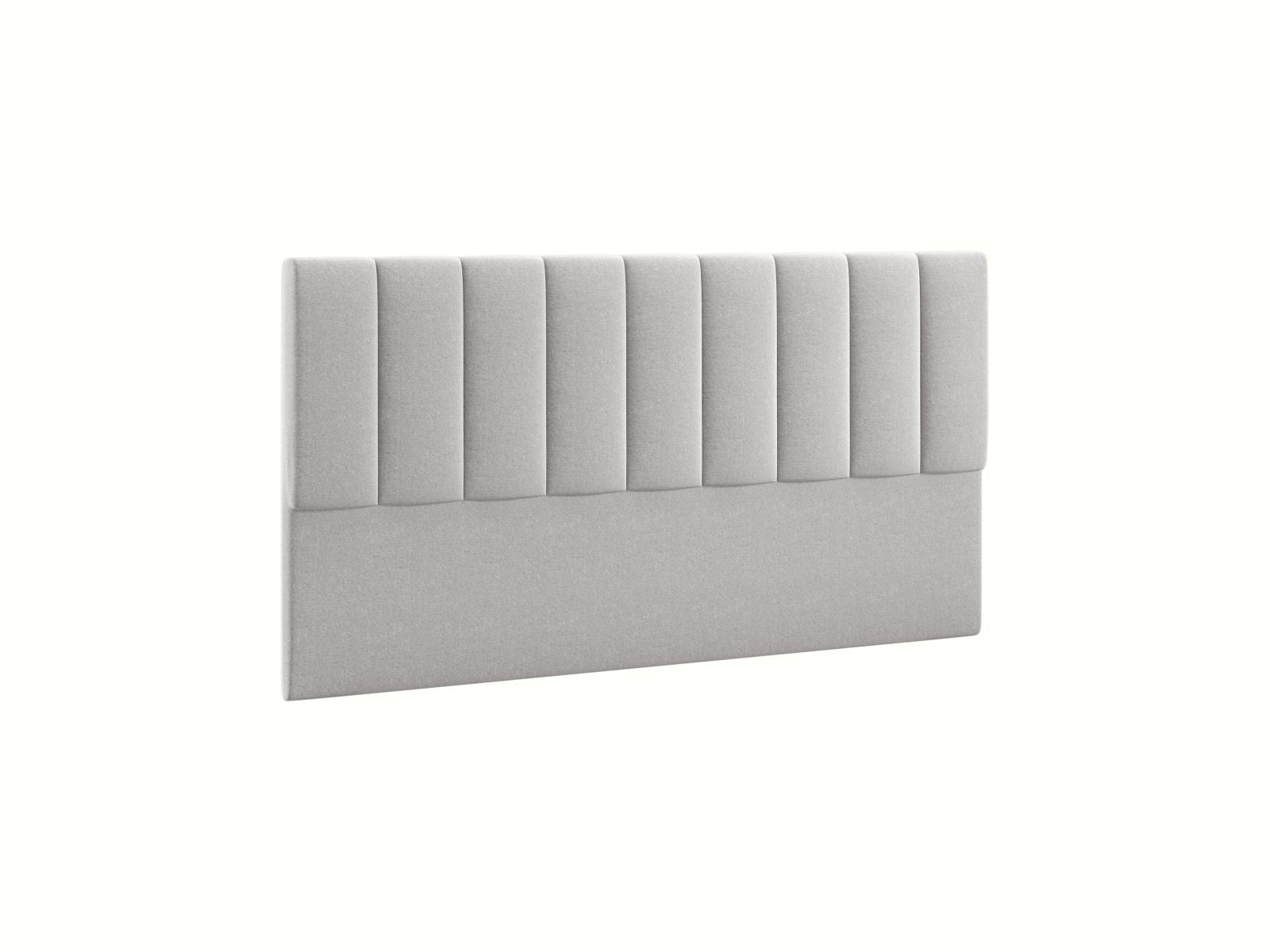 Stilvolles Kopfteil Marl in zartem Hellgrau, 160 cm breit, perfekt für ein elegantes Schlafzimmerambiente von Micadoni.