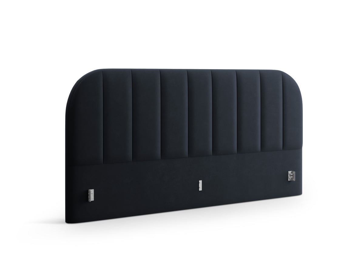 Billy Velour Headboard in Dark Blue-Bluvel präsentiert im Onlineshop von KAQTU Design AG. Kopfteile ist von Micadoni