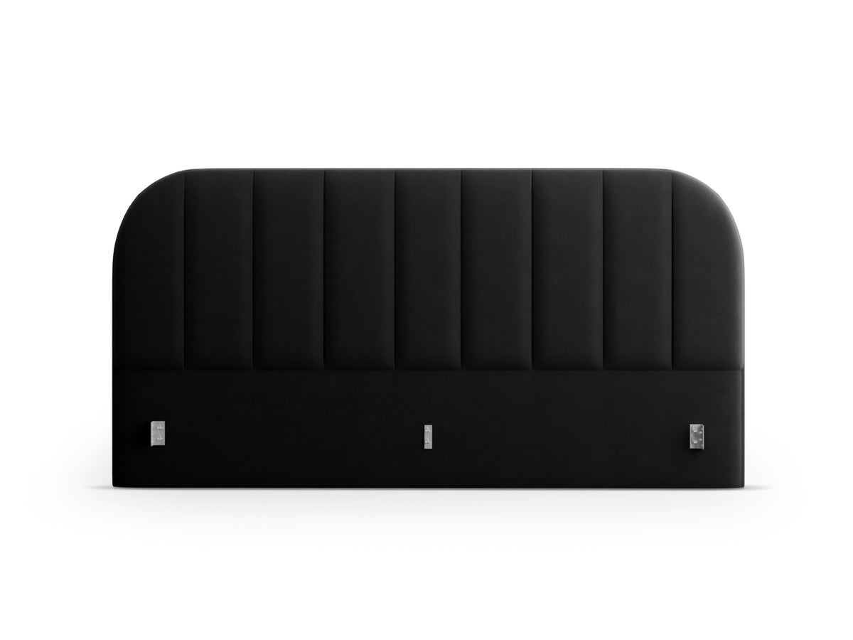 Billy Velour Headboard in Black-Bluvel präsentiert im Onlineshop von KAQTU Design AG. Kopfteile ist von Micadoni