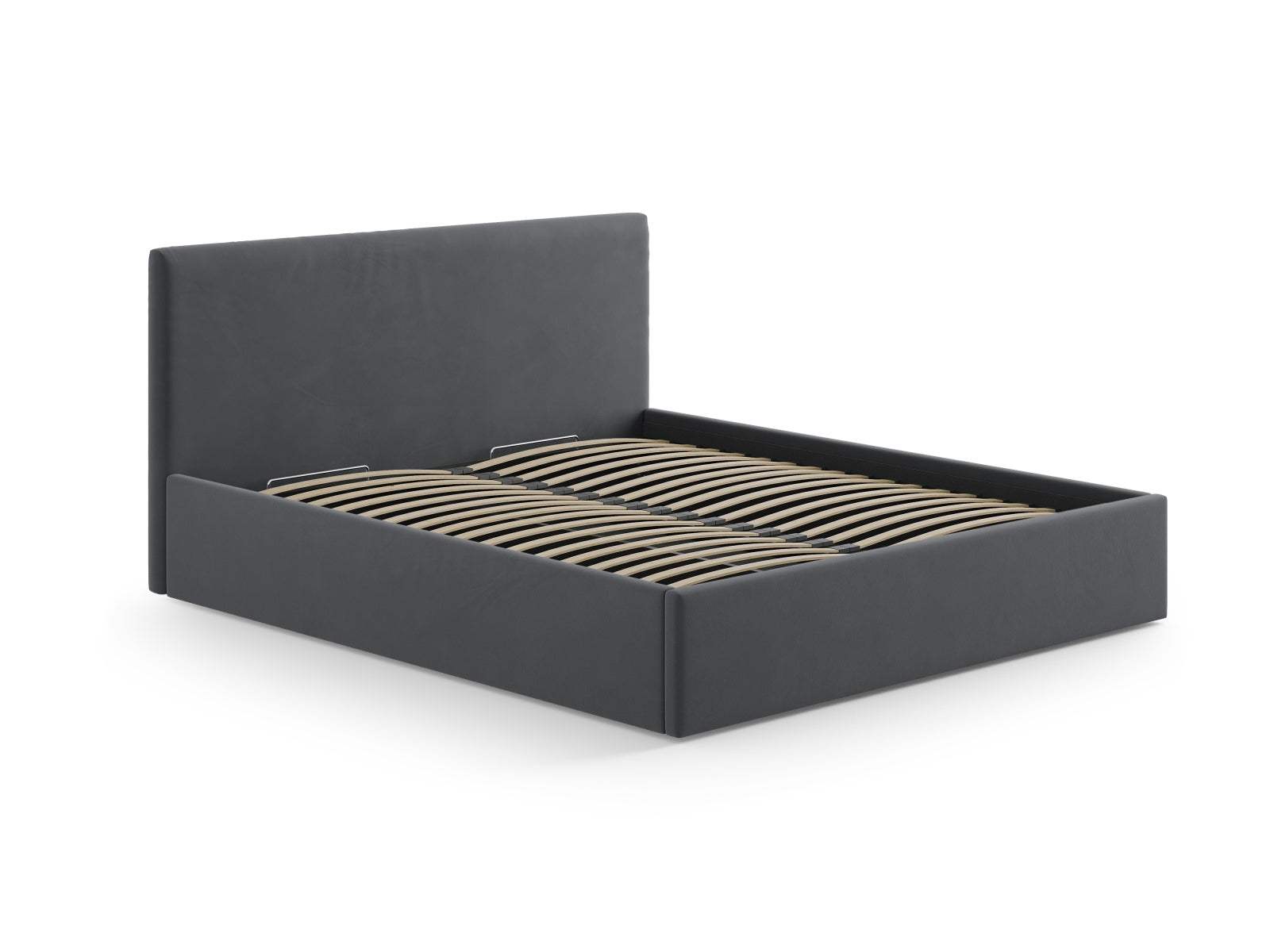 Remo Velour Headboard  in Grey präsentiert im Onlineshop von KAQTU Design AG. Zubehör Bett ist von Micadoni