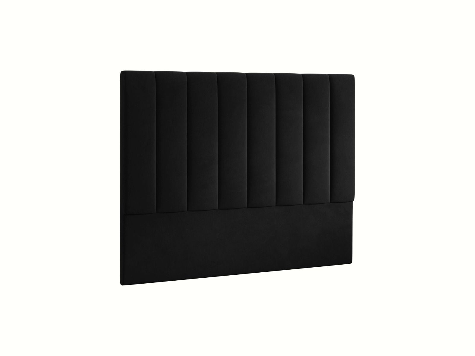 Elegantes Kopfteil Marl in 160 cm Breite aus luxuriösem Black-Magic Velvet, ideal für stilvolle Schlafzimmergestaltung.