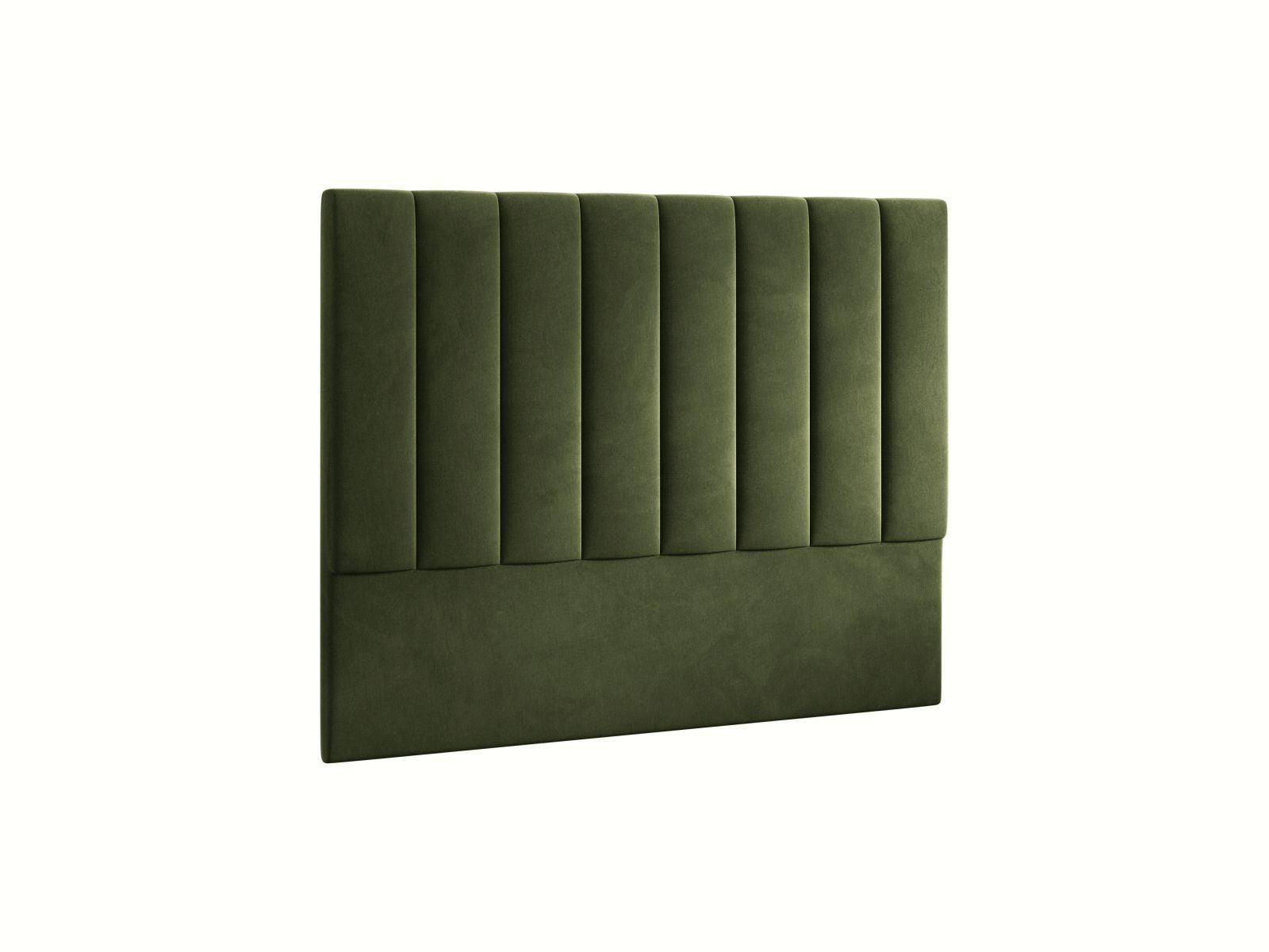 Elegantes Kopfteil Marl in 160 cm Breite, gefertigt aus hochwertigem Magic Velvet in einem stilvollen Army Green, ideal für moderne Schlafzimmer.